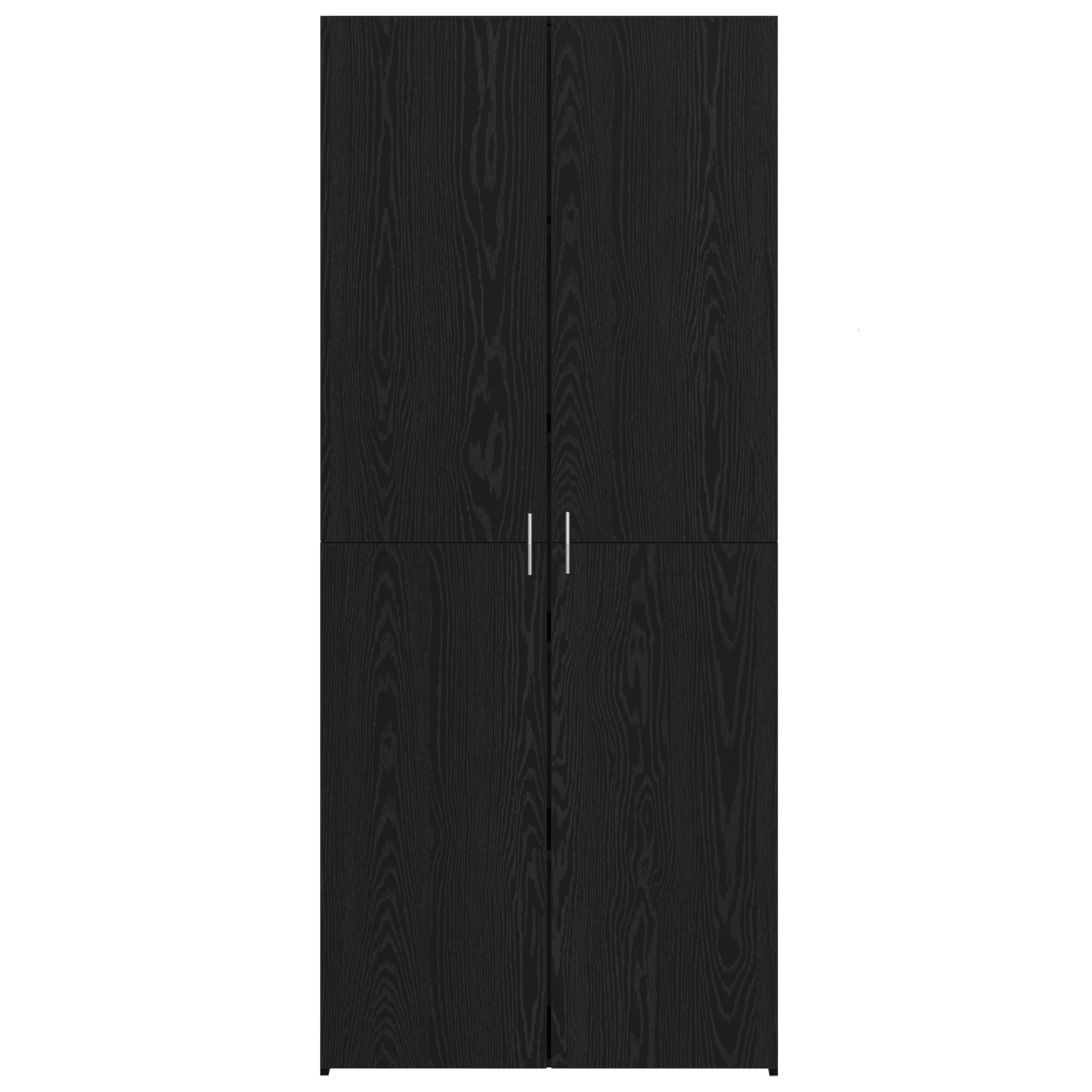 Highboard Black Oak 40x42.5x185 cm Engineered Wood - Image 6