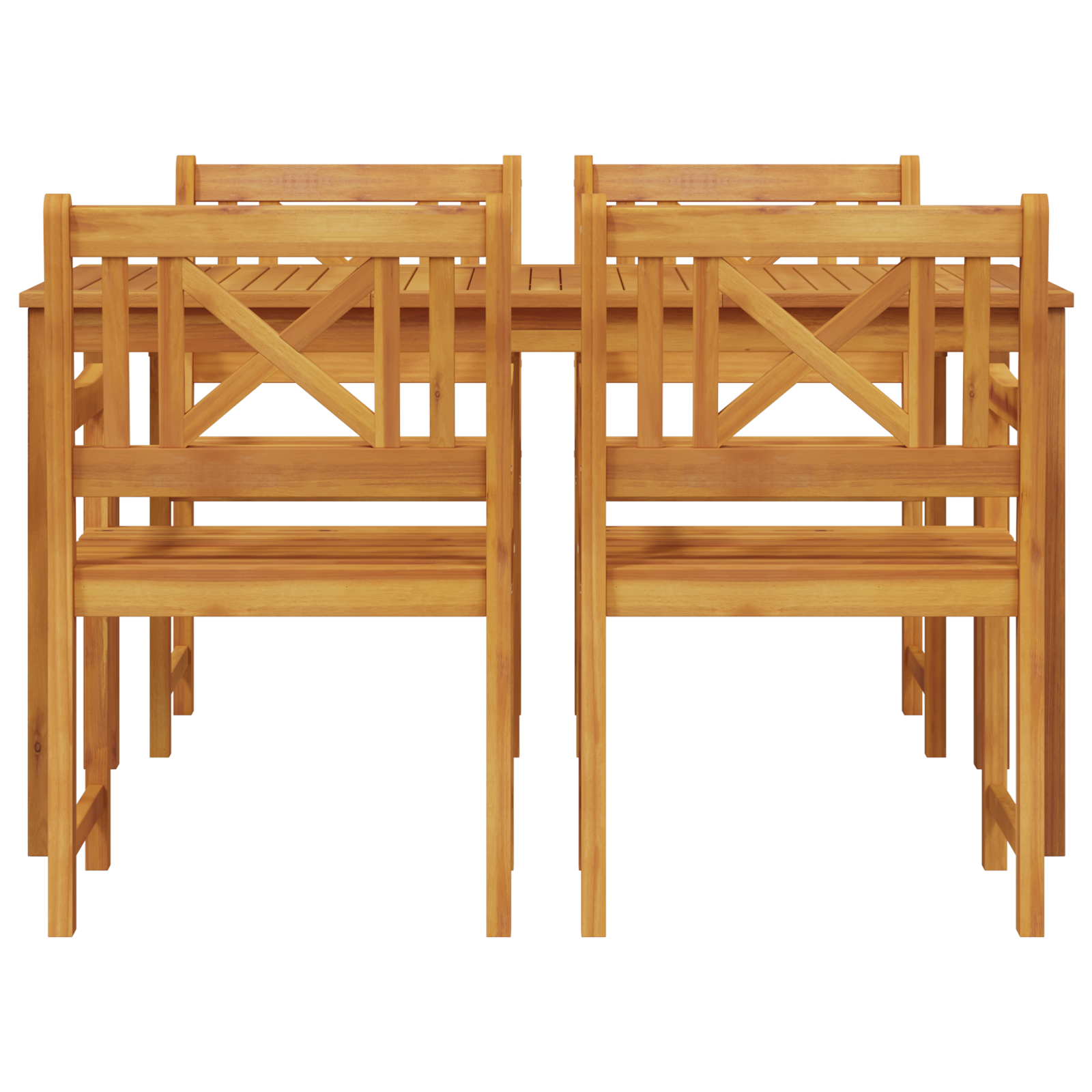 5 Piece Garden Dining Set Solid Wood Acacia - Image 7