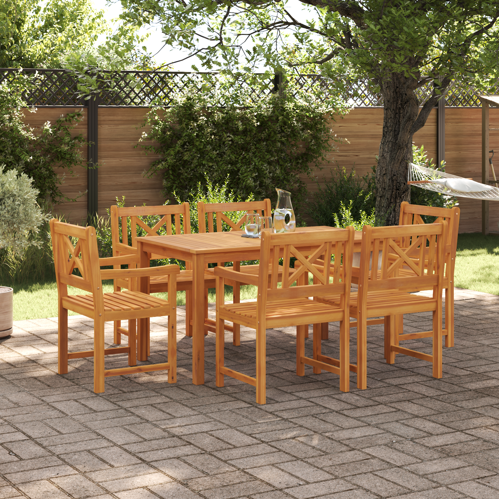 Tuinstoelen 2 stuks 56x56x90 cm Massief acaciahout