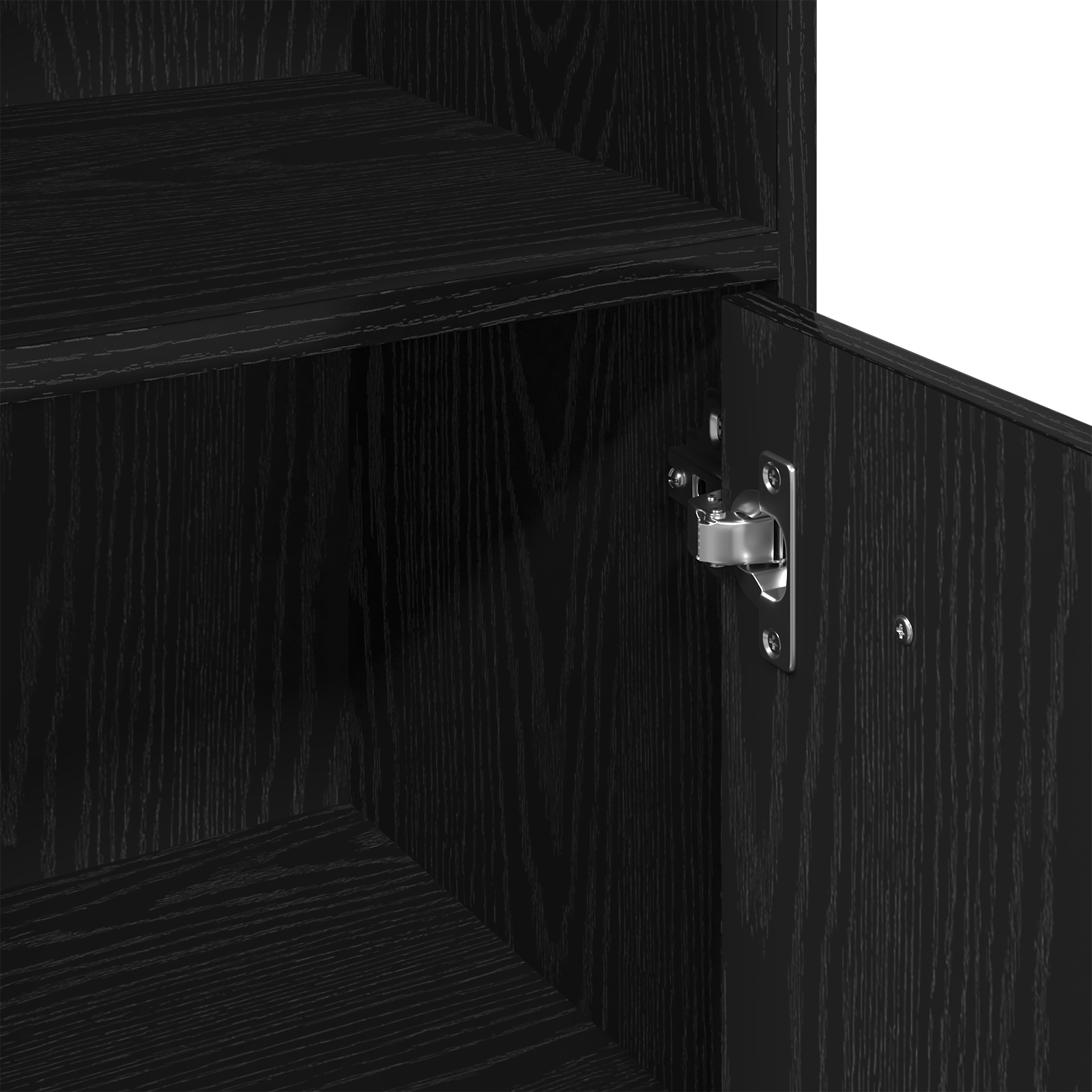 3 piece Bathroom Furniture Set Black Oak Engineered Wood - Image 9