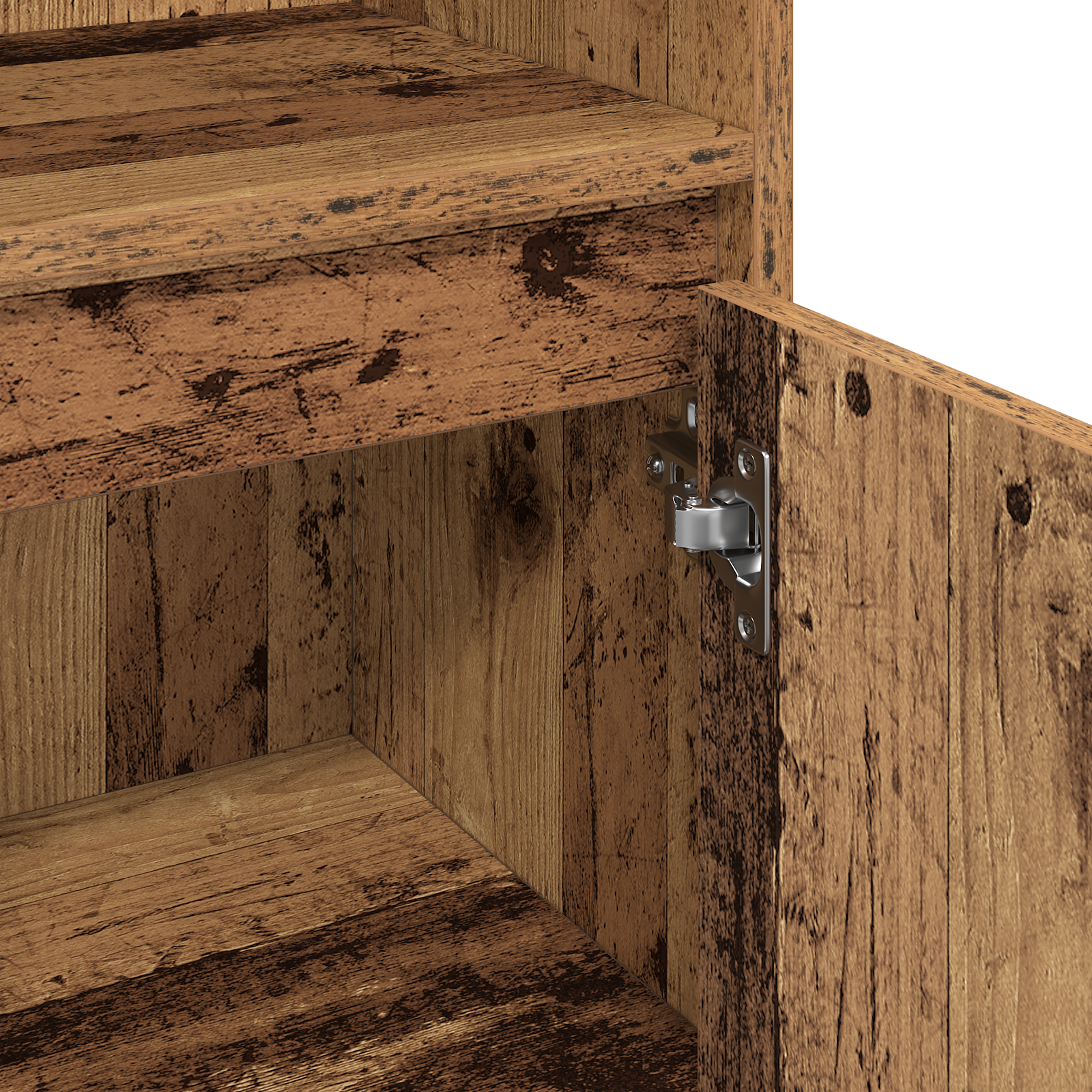 3 piece Bathroom Furniture Set Old Wood Engineered Wood - Image 9