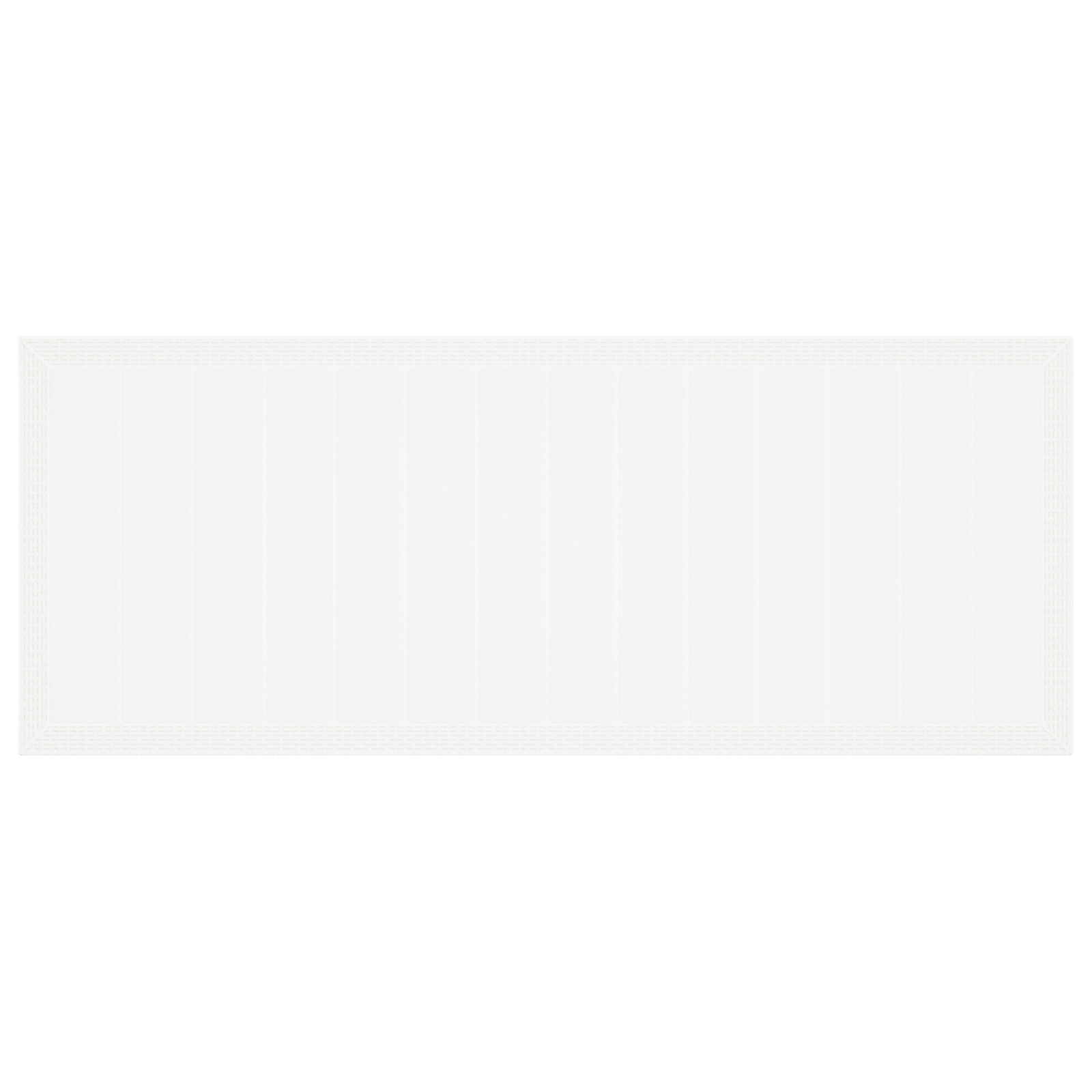 Garden Table White 250x100x73 cm Poly Rattan - Image 7