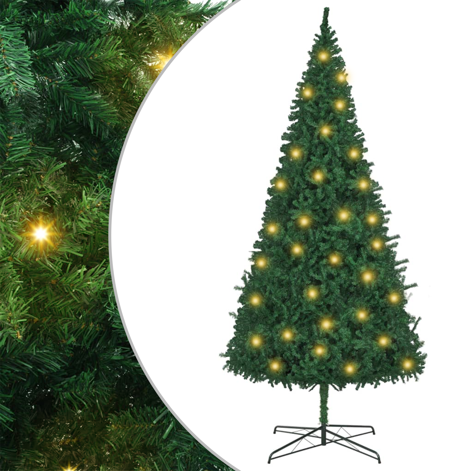 Kunstmatige Voorverlichte Kerstboom 400 cm Groen
