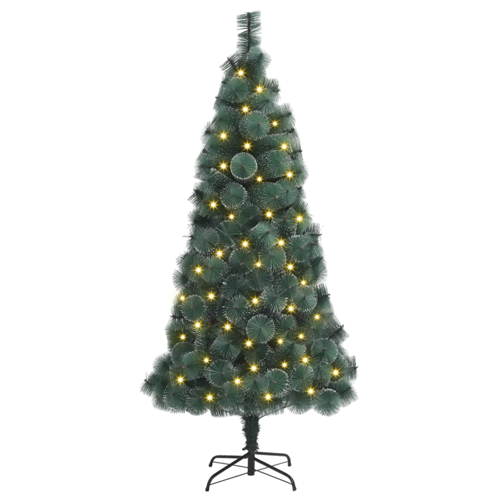 Artificial Christmas Tree 300 LEDs Green 180 cm PET - Image 2
