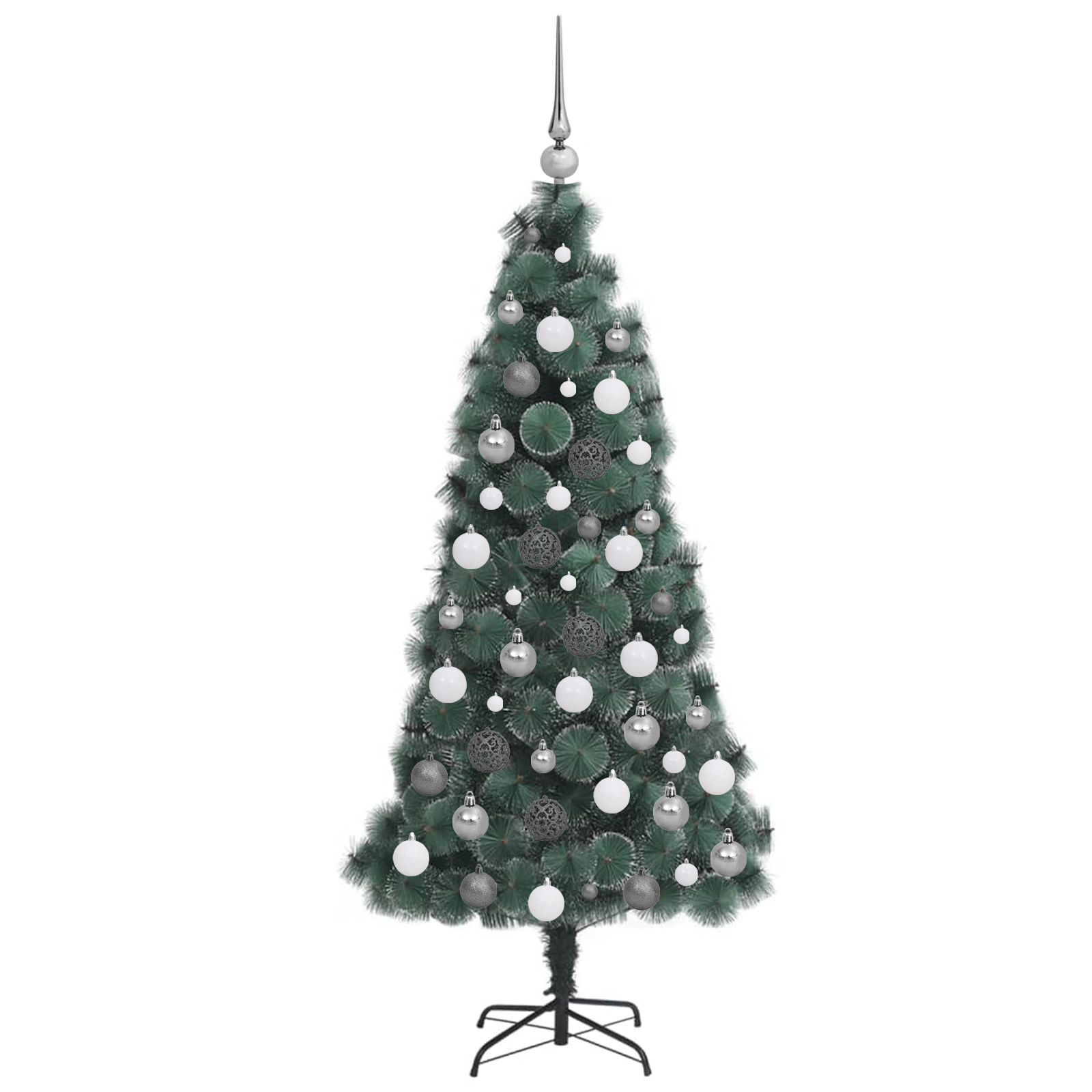 Artificial Christmas Tree LED & Ball Set Green 180 cm PET - Image 5