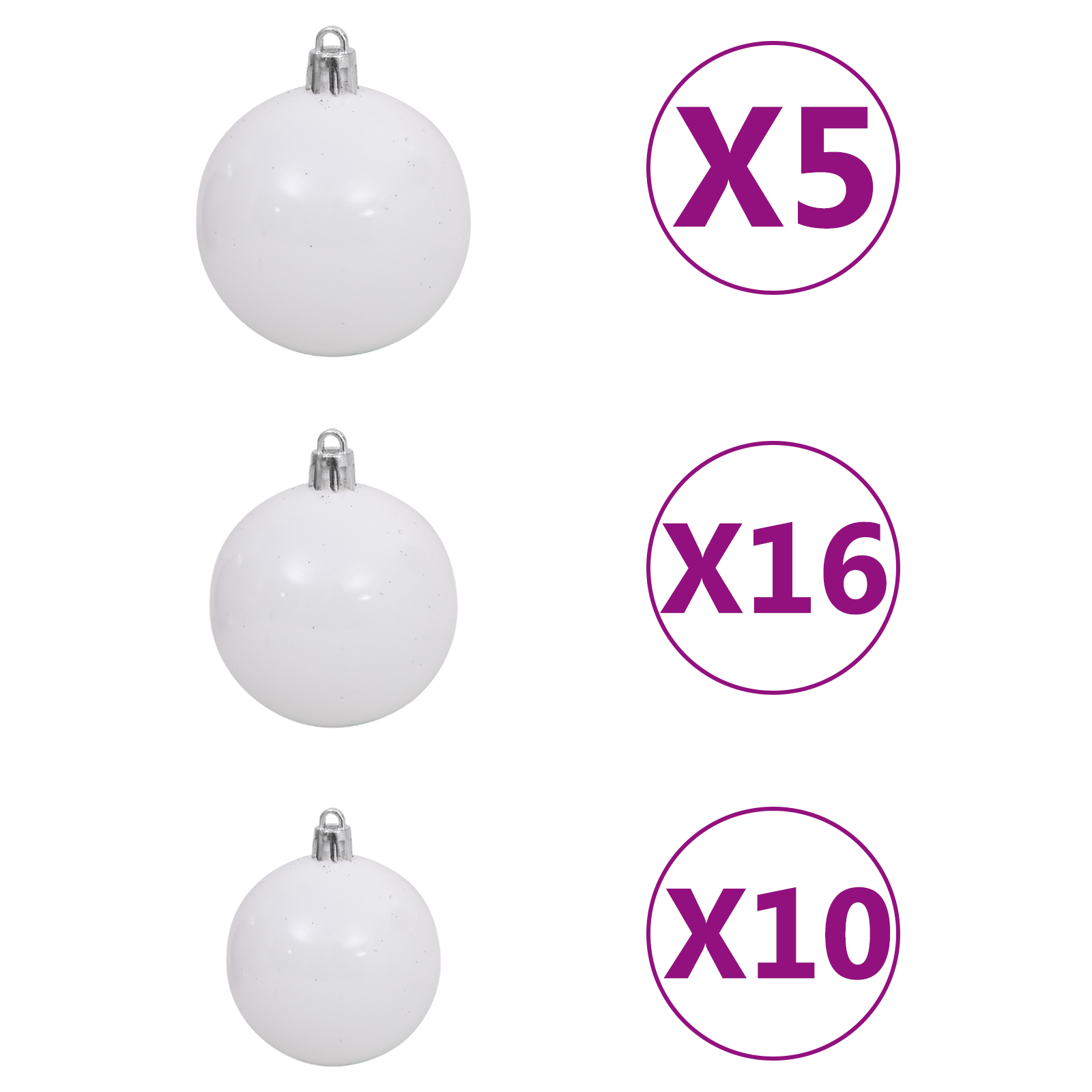 Artificial Christmas Tree LED & Ball Set Green 180 cm PET - Image 10