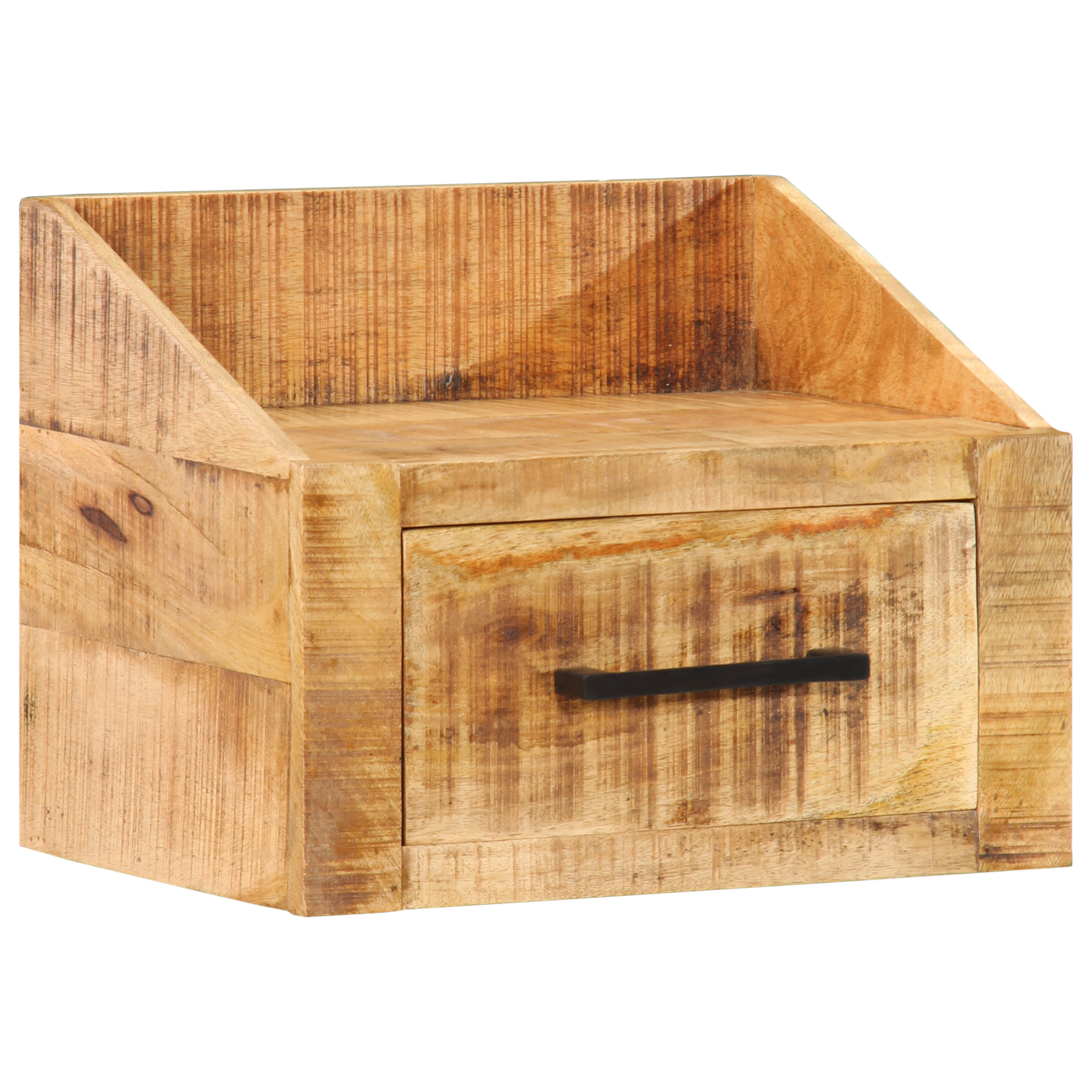 Bedside Cabinet 40x30x30 cm Solid Wood Rough Mango - Image 4