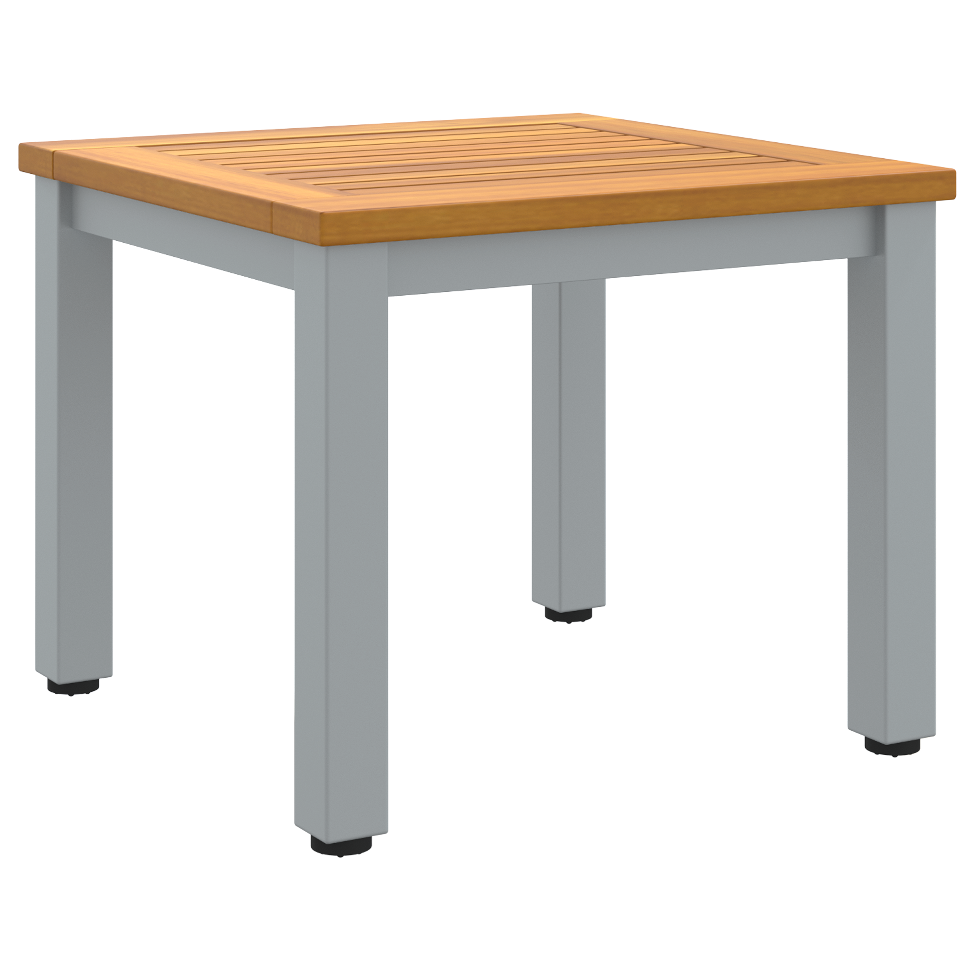 Garden Side Table 45x45x38 cm Solid Acacia Wood - Image 7