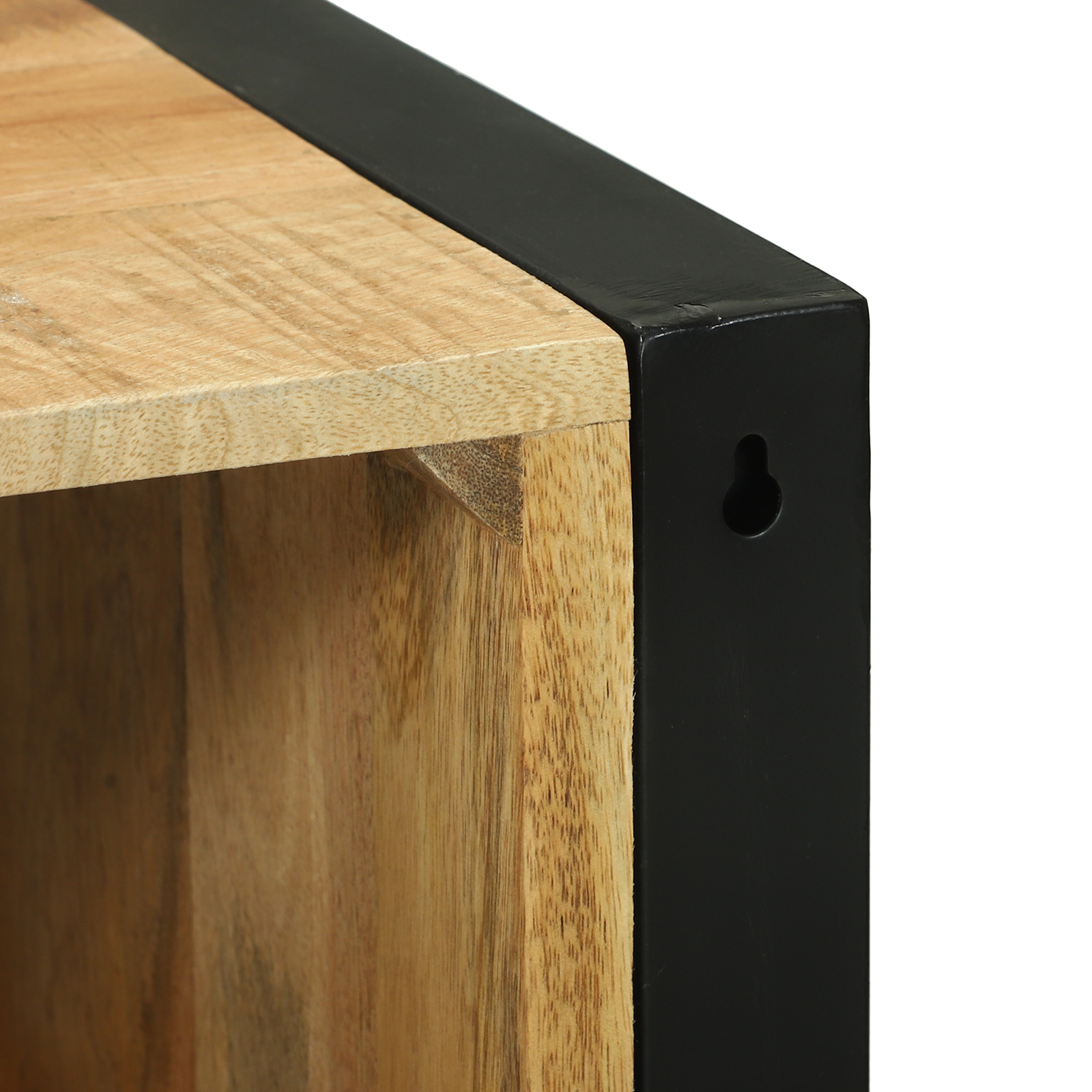 Badkamer Wandkast 40x30x90 cm Massief Ruw Hout Mango image 11