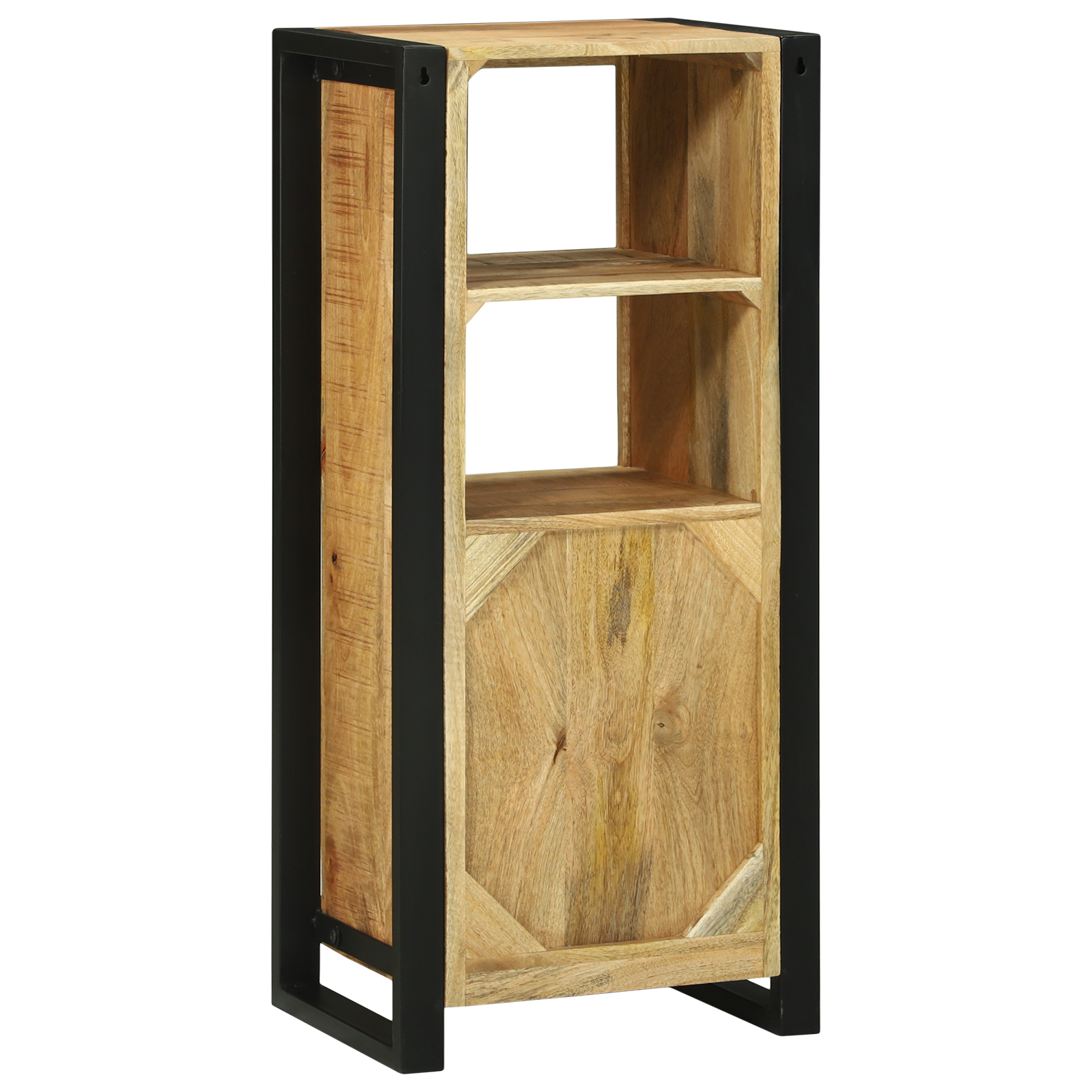 Bathroom Wall Cabinet 40x30x90 cm Solid Rough Wood Mango - Image 7