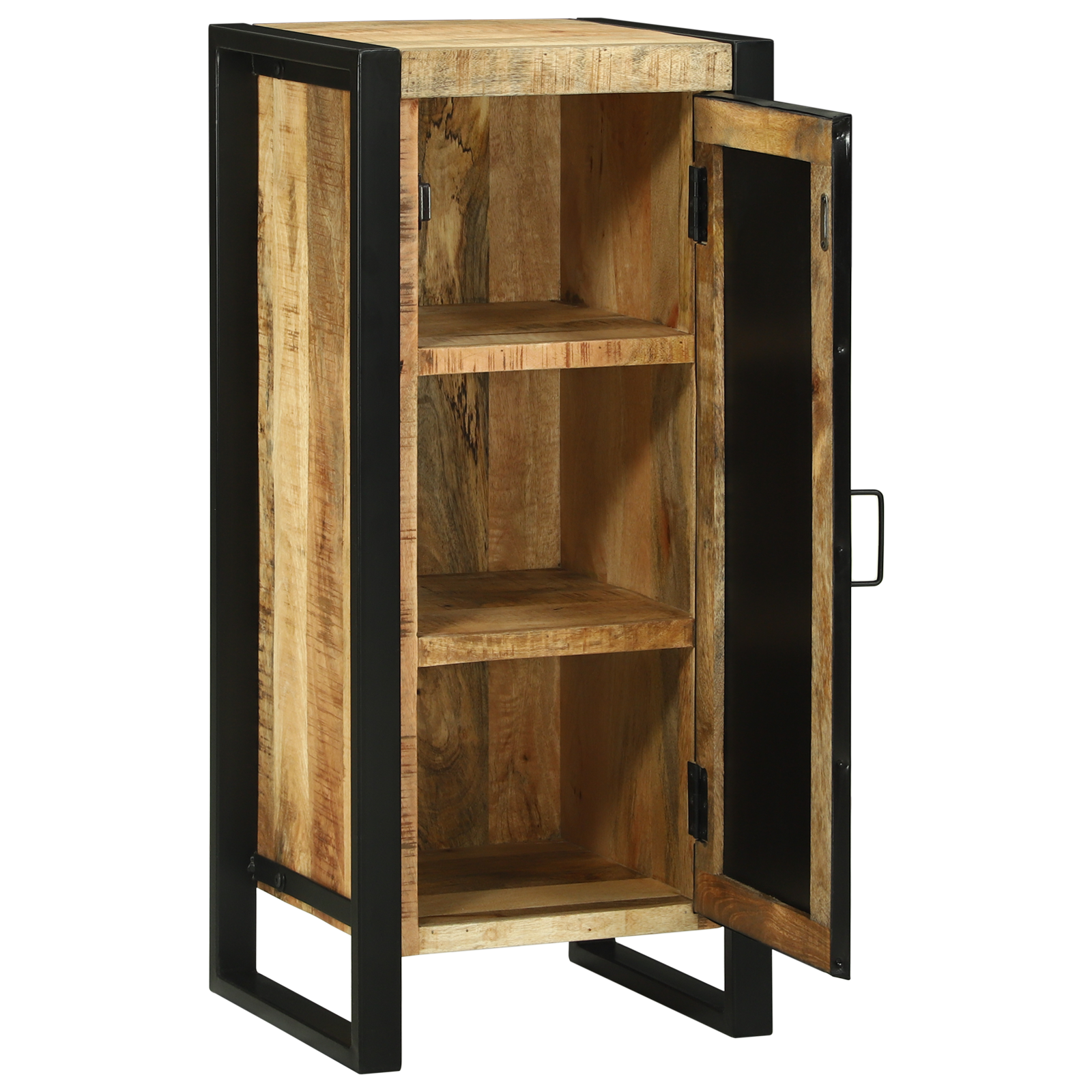 Bathroom Wall Cabinet 40x35x90 cm Solid Rough Wood Mango - Image 4
