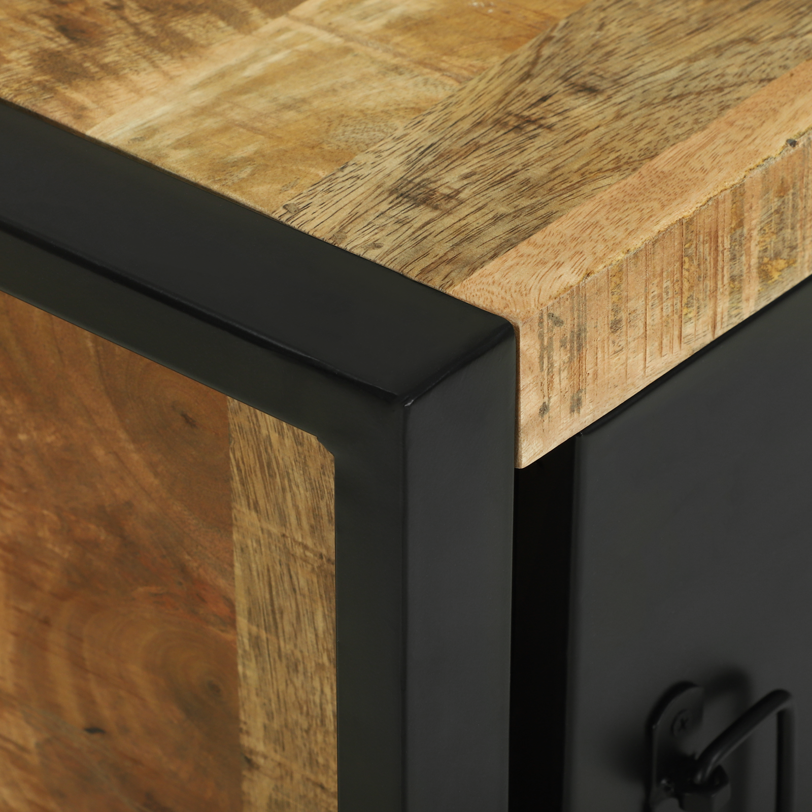 Bathroom Wall Cabinet 40x30x40 cm Solid Wood Rough Mango - Image 9