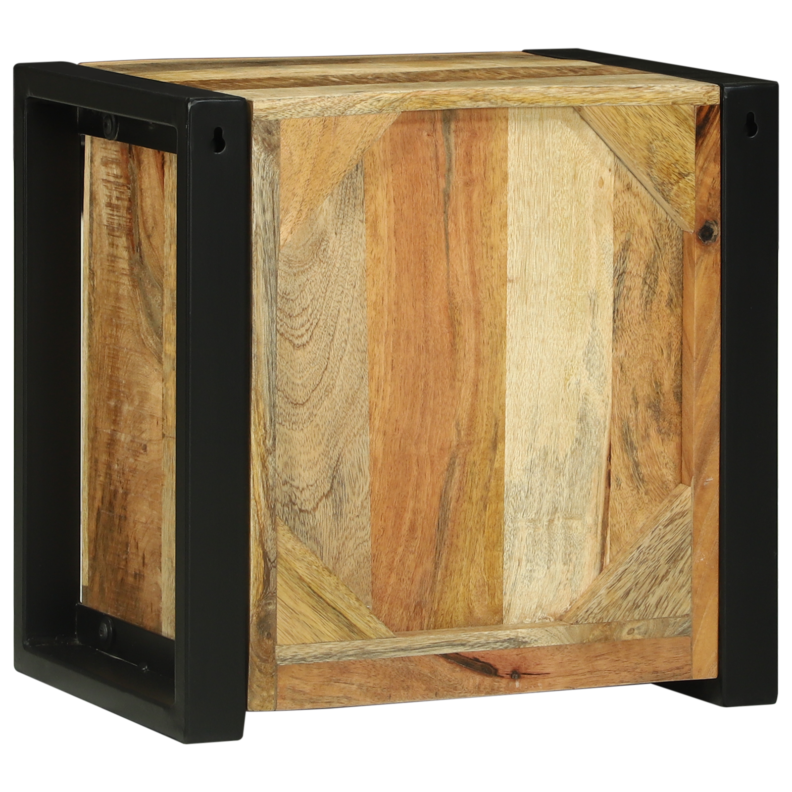Bathroom Wall Cabinet 40x30x40 cm Solid Wood Rough Mango - Image 7