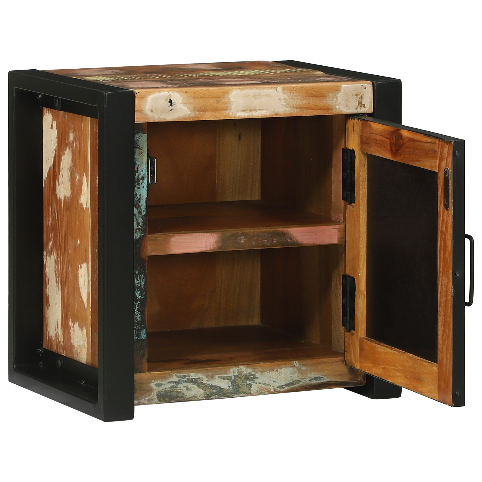 Bathroom Wall Cabinet Multicolour Reclaimed wood Medium Storage - Image 4