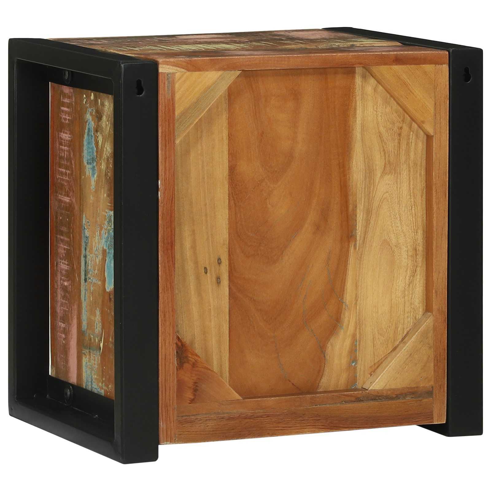Bathroom Wall Cabinet Multicolour Reclaimed wood Medium Storage - Image 7