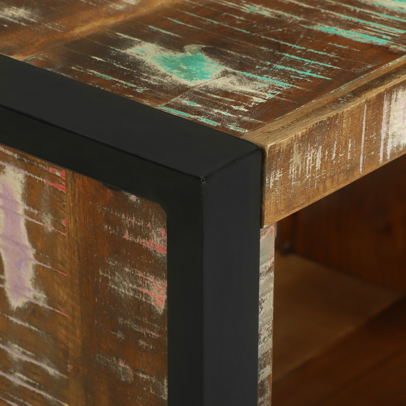 Wall Cube 55x35x40 cm Solid Wood Reclaimed - Image 8