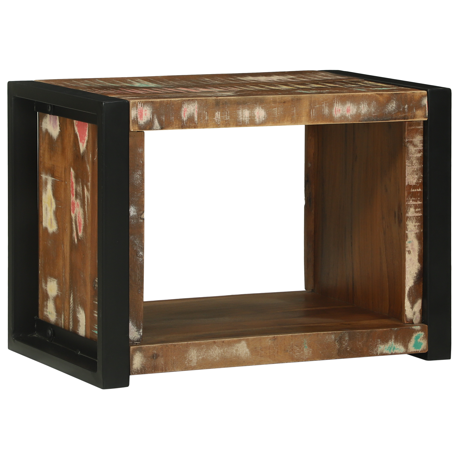 Wall Cube 55x35x40 cm Solid Wood Reclaimed - Image 2