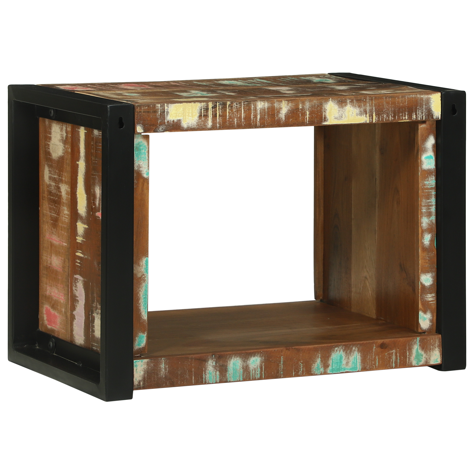 Wall Cube 55x35x40 cm Solid Wood Reclaimed - Image 6
