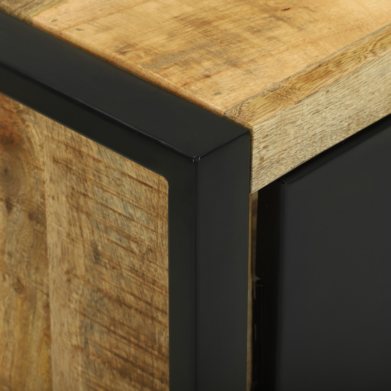 Sink Cabinet 55x35x60 cm Solid Wood Rough Mango - Image 9