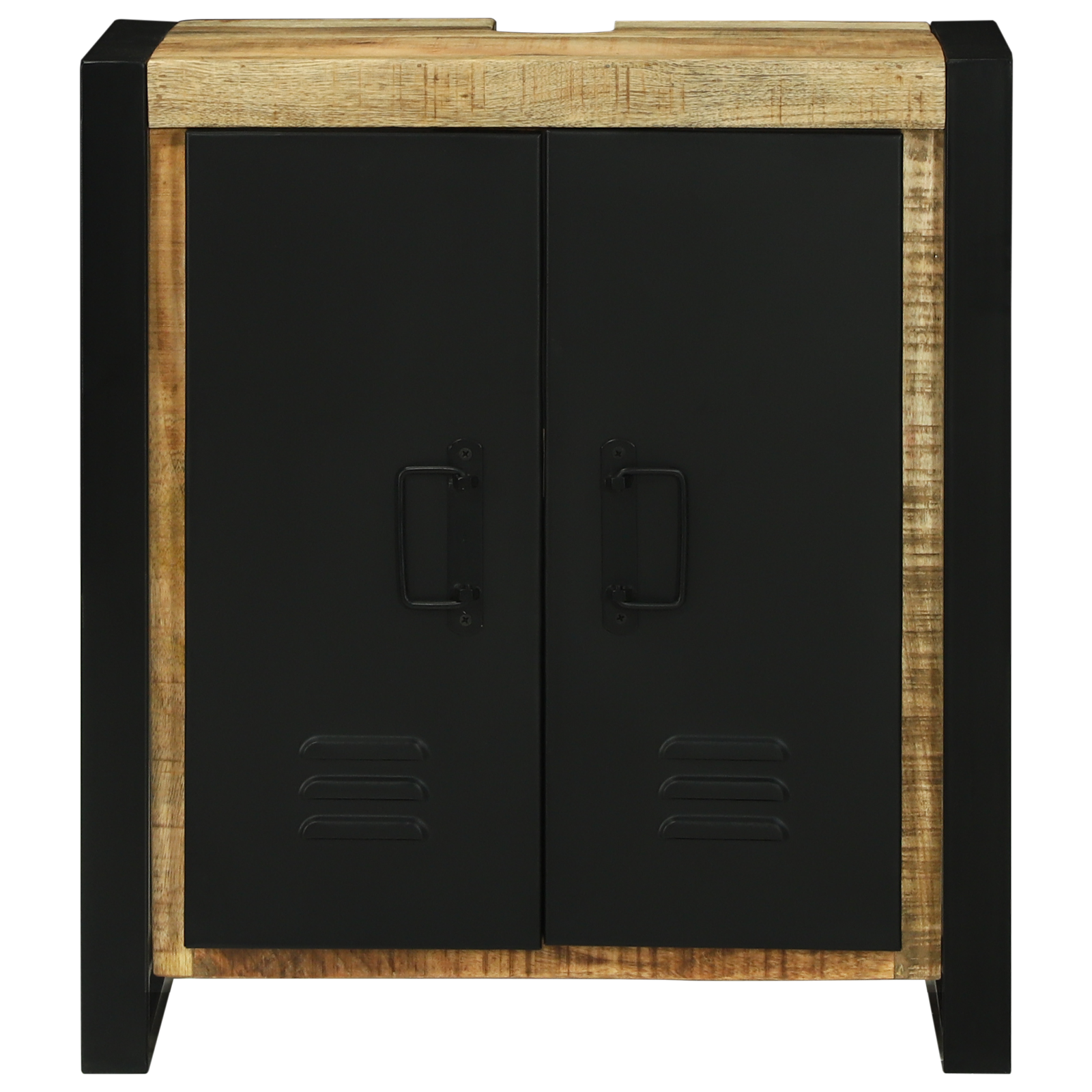 Sink Cabinet 55x35x60 cm Solid Wood Rough Mango - Image 5