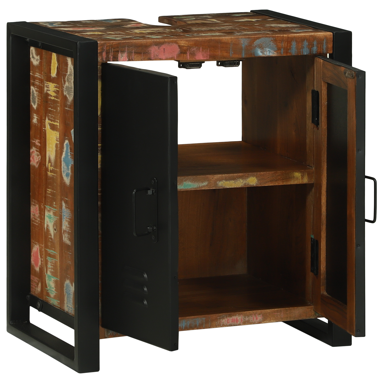 Sink Cabinet 55x35x60 cm Solid Wood Reclaimed - Image 4