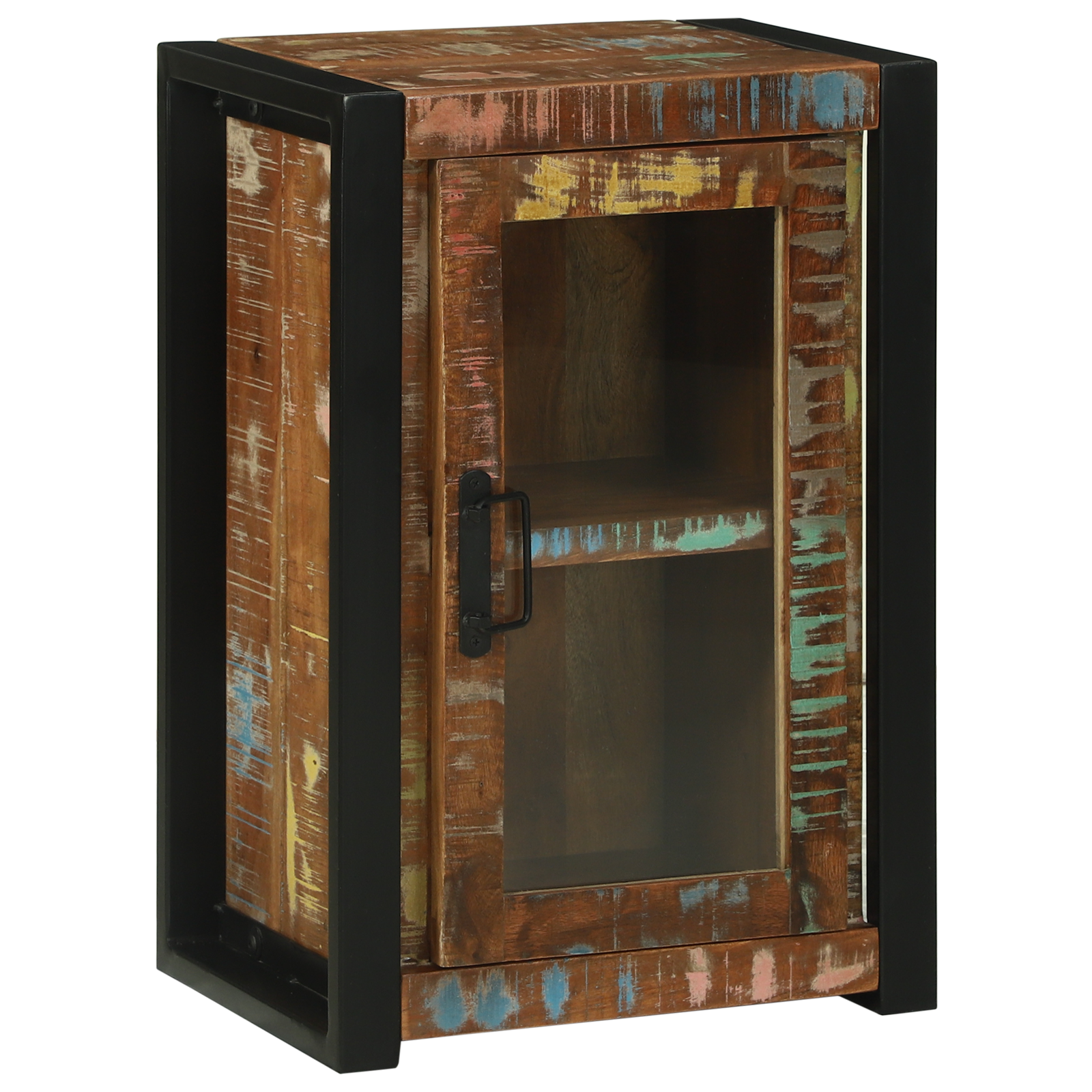 Badkamerkast Kleurrijk 40x30x60 cm Massief Gerecycled Hout