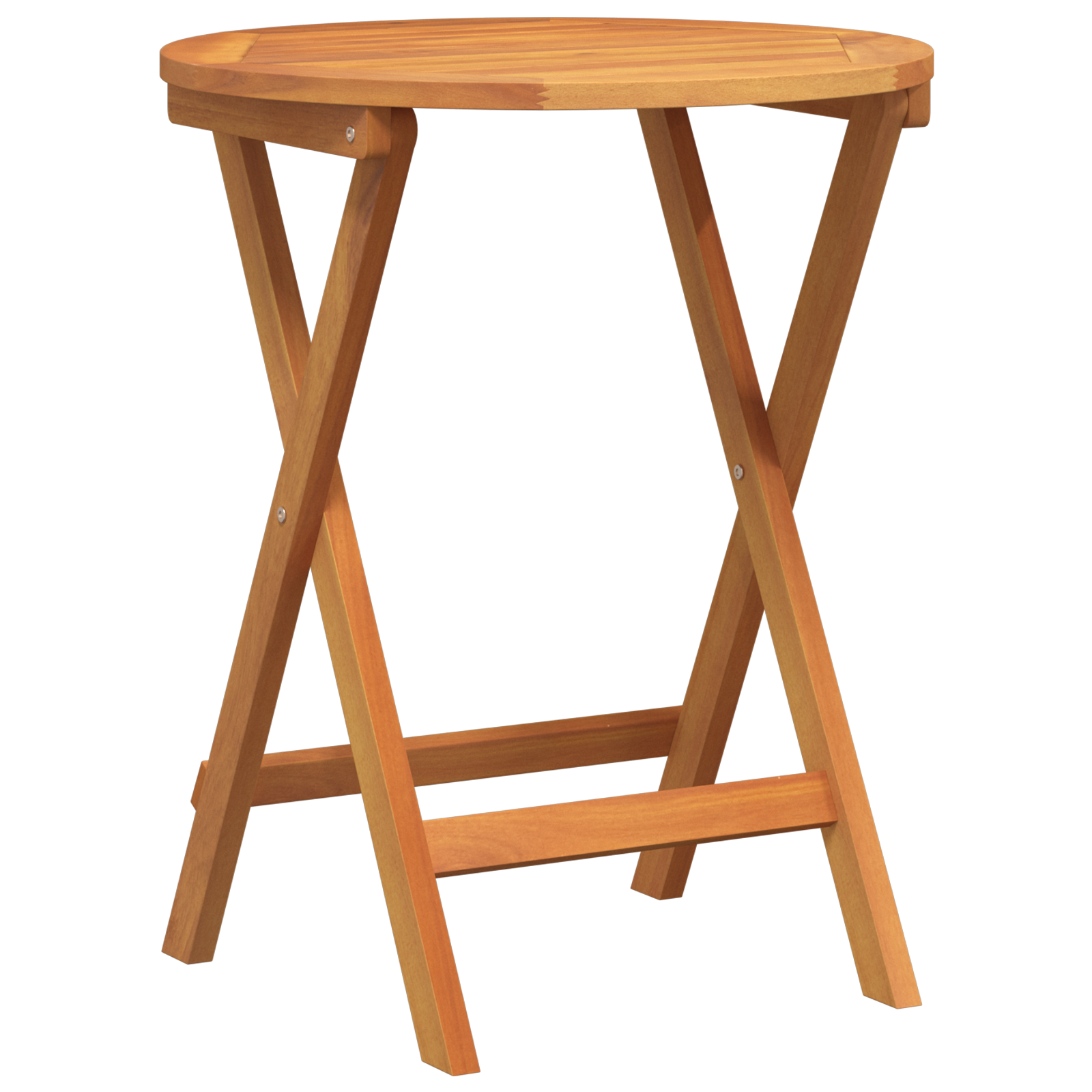 3 Piece Folding Bistro Set Solid Wood Acacia - Image 5