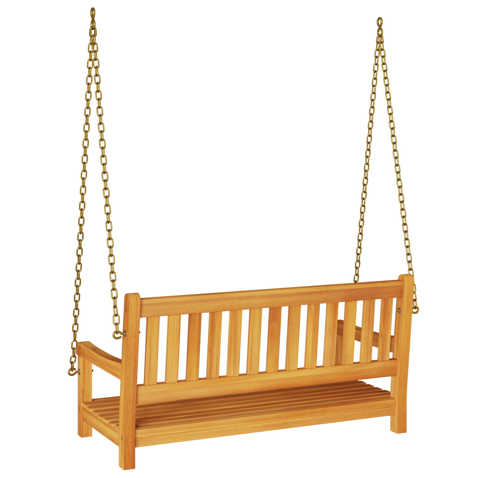 2-Seater Garden Swing Bench 110x56x58 cm Solid Wood Acacia - Image 6