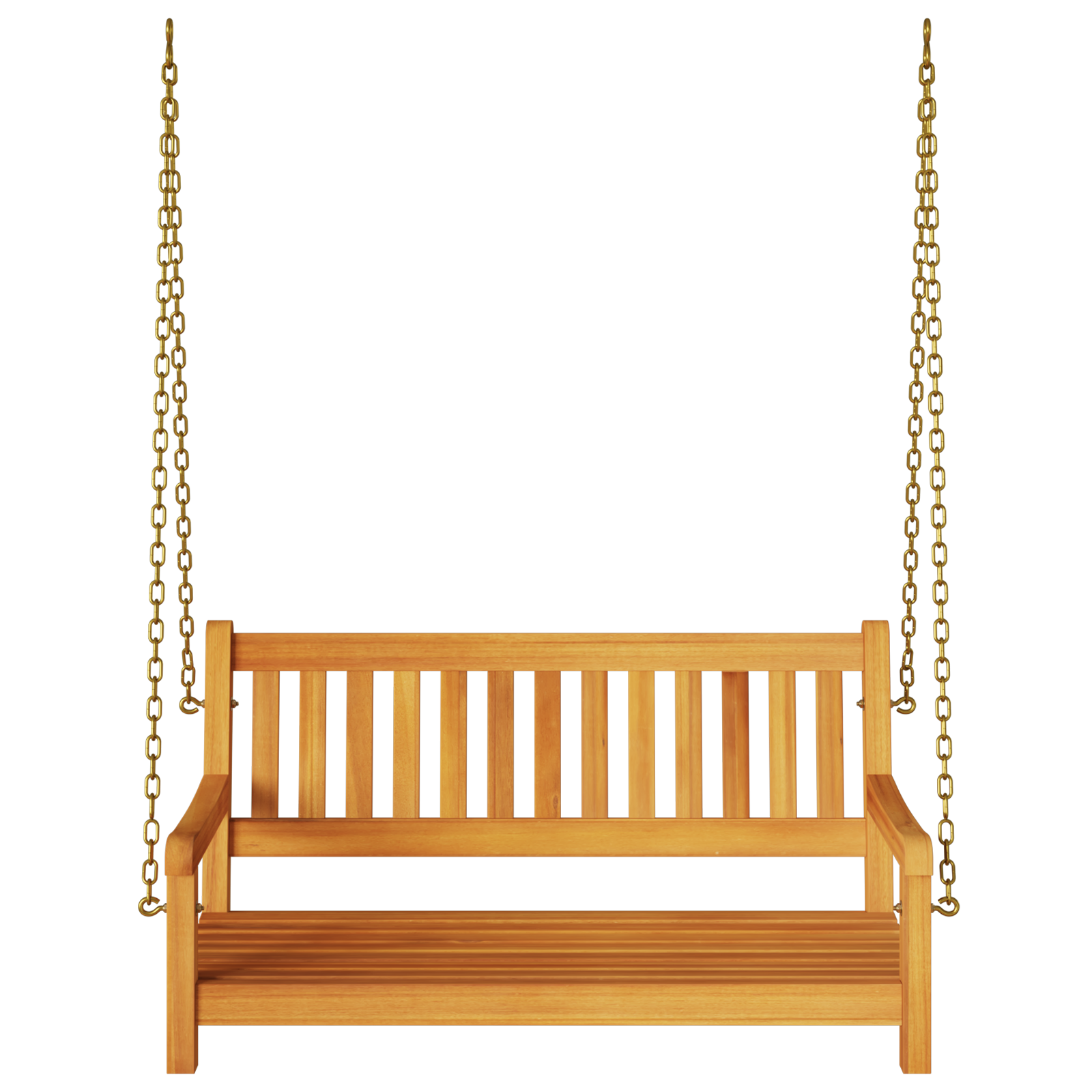 2-Seater Garden Swing Bench 110x56x58 cm Solid Wood Acacia - Image 4