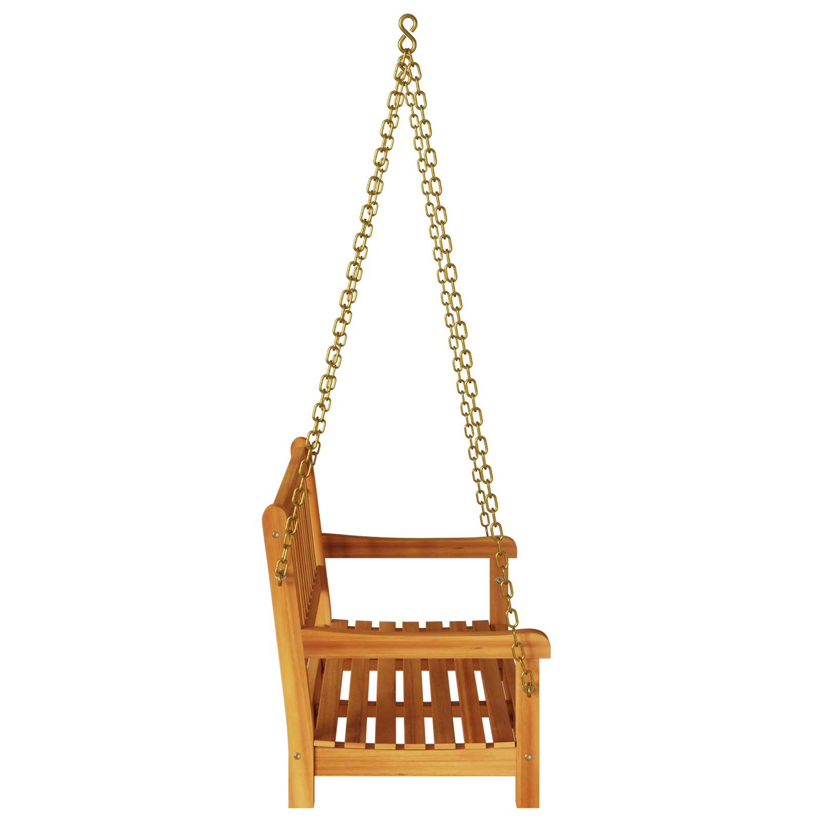 2-Seater Garden Swing Bench 110x56x58 cm Solid Wood Acacia - Image 5