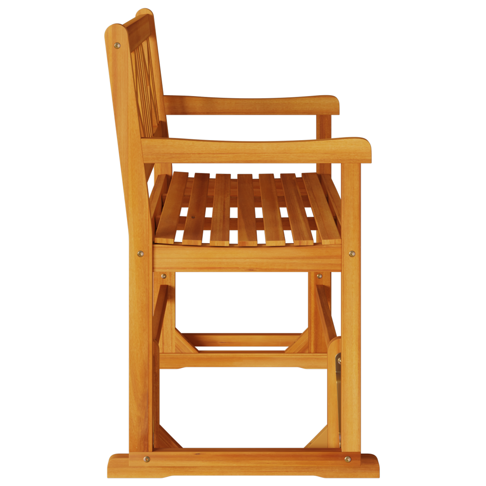 2-Seater Garden Glider Bench 110x59x97 cm Solid Wood Acacia - Image 5