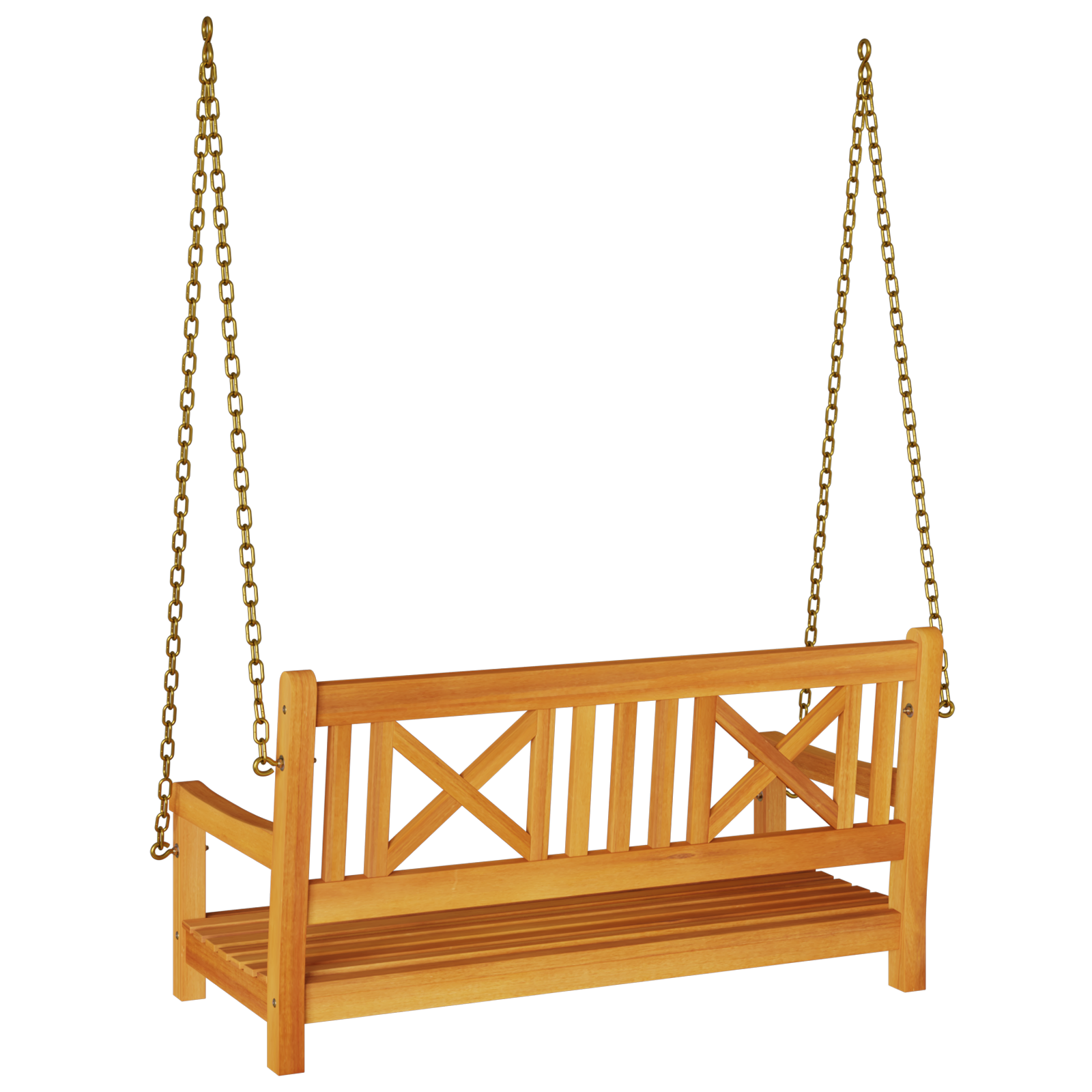 2-Seater Garden Swing Bench 110x56x58 cm Solid Wood Acacia - Image 6