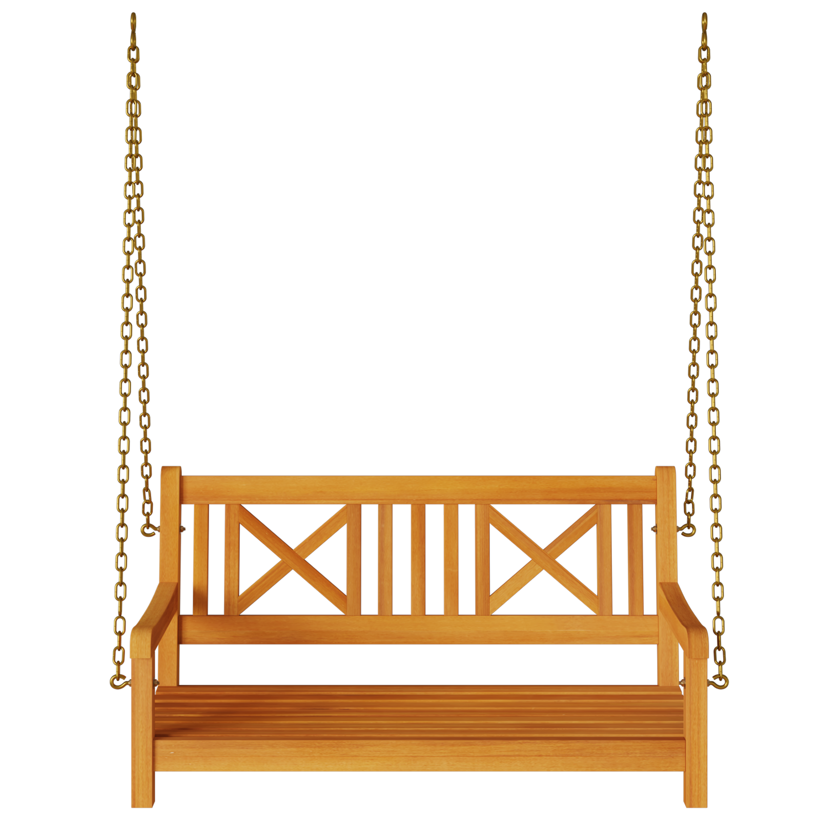 2-Seater Garden Swing Bench 110x56x58 cm Solid Wood Acacia - Image 4
