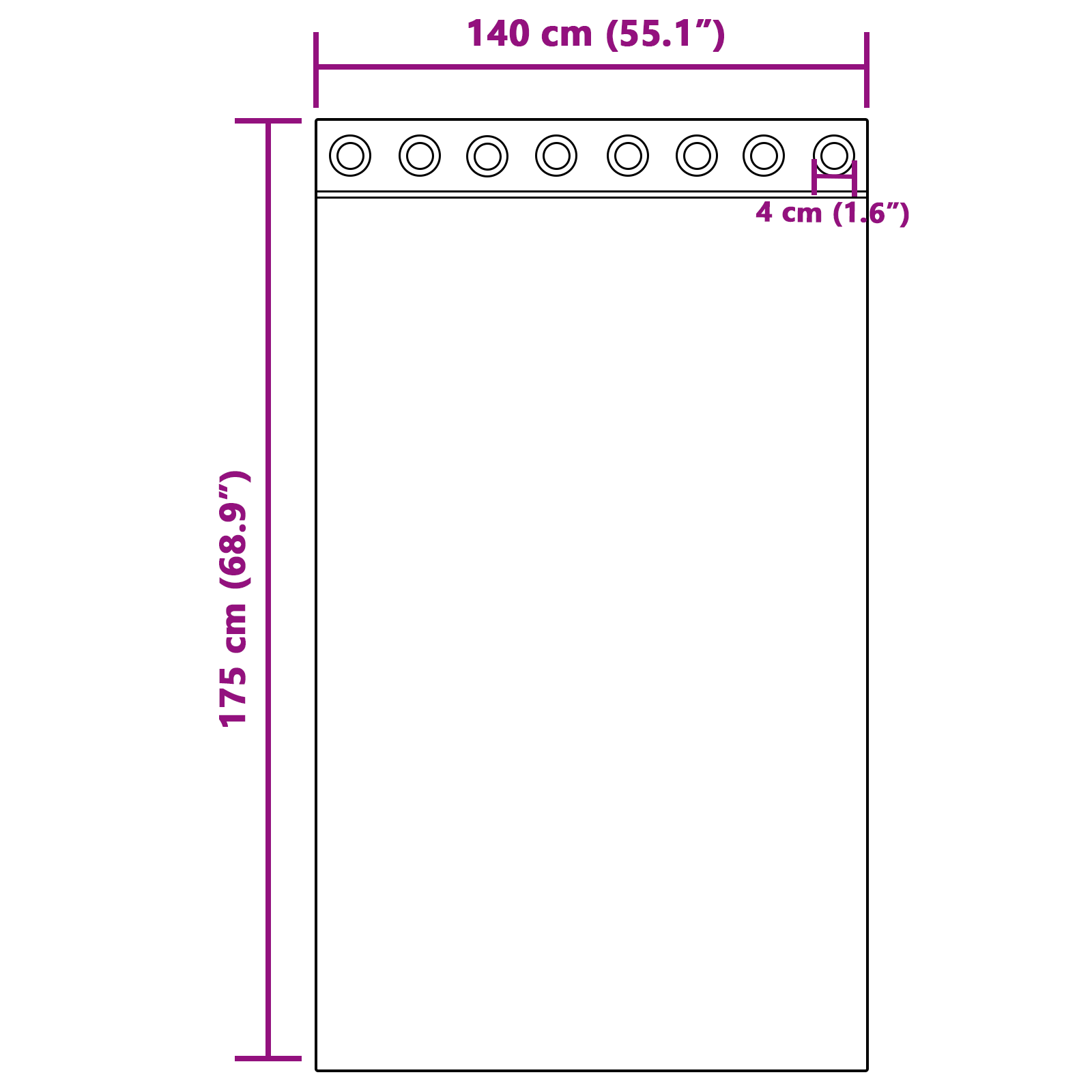 Gordijnen met gordijnen 2 pcs Wijnrood 175 x 140 cm Polyester image 6