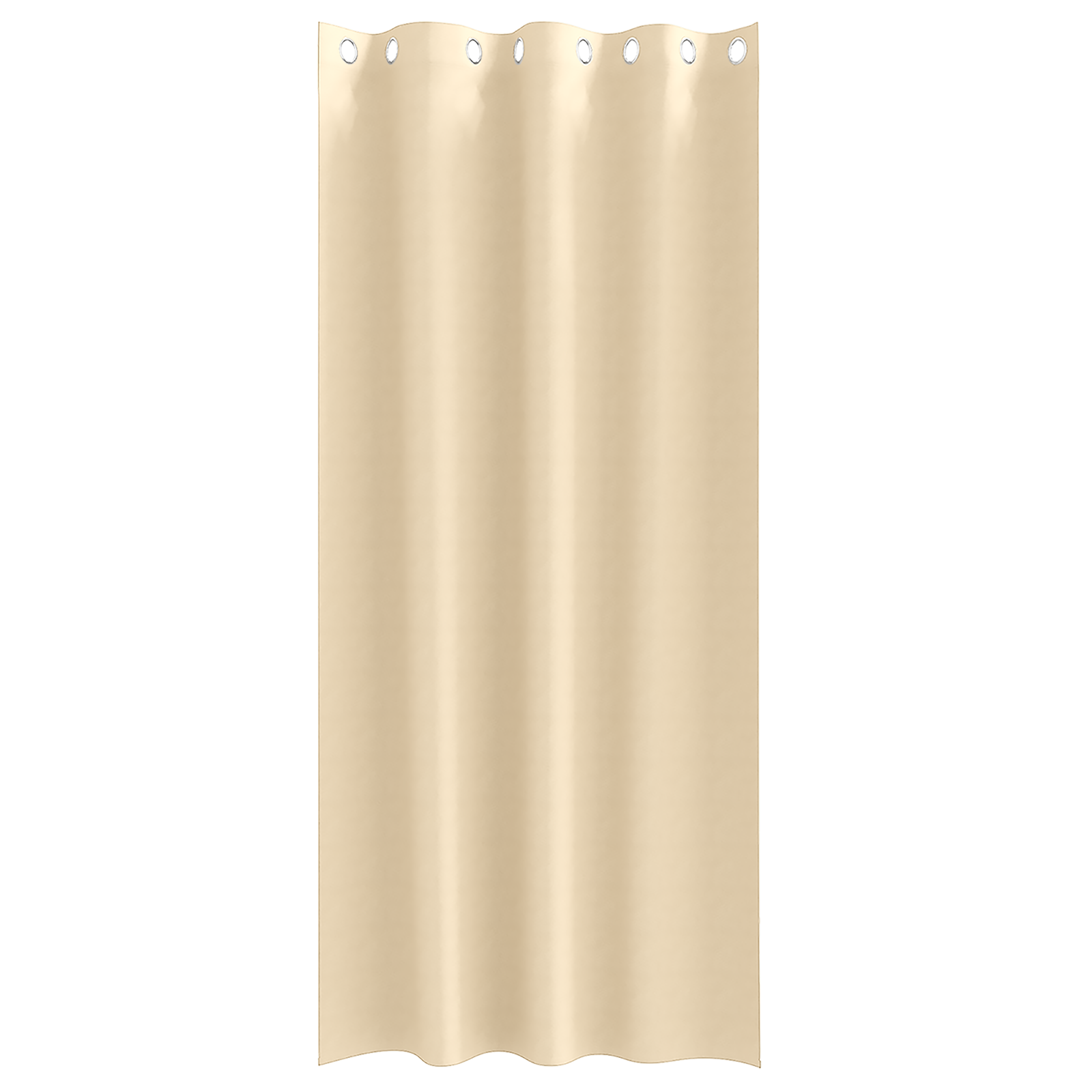 Zwart-out Gordijnen met Ringen 2 pcs Crème 225 x 140 cm
