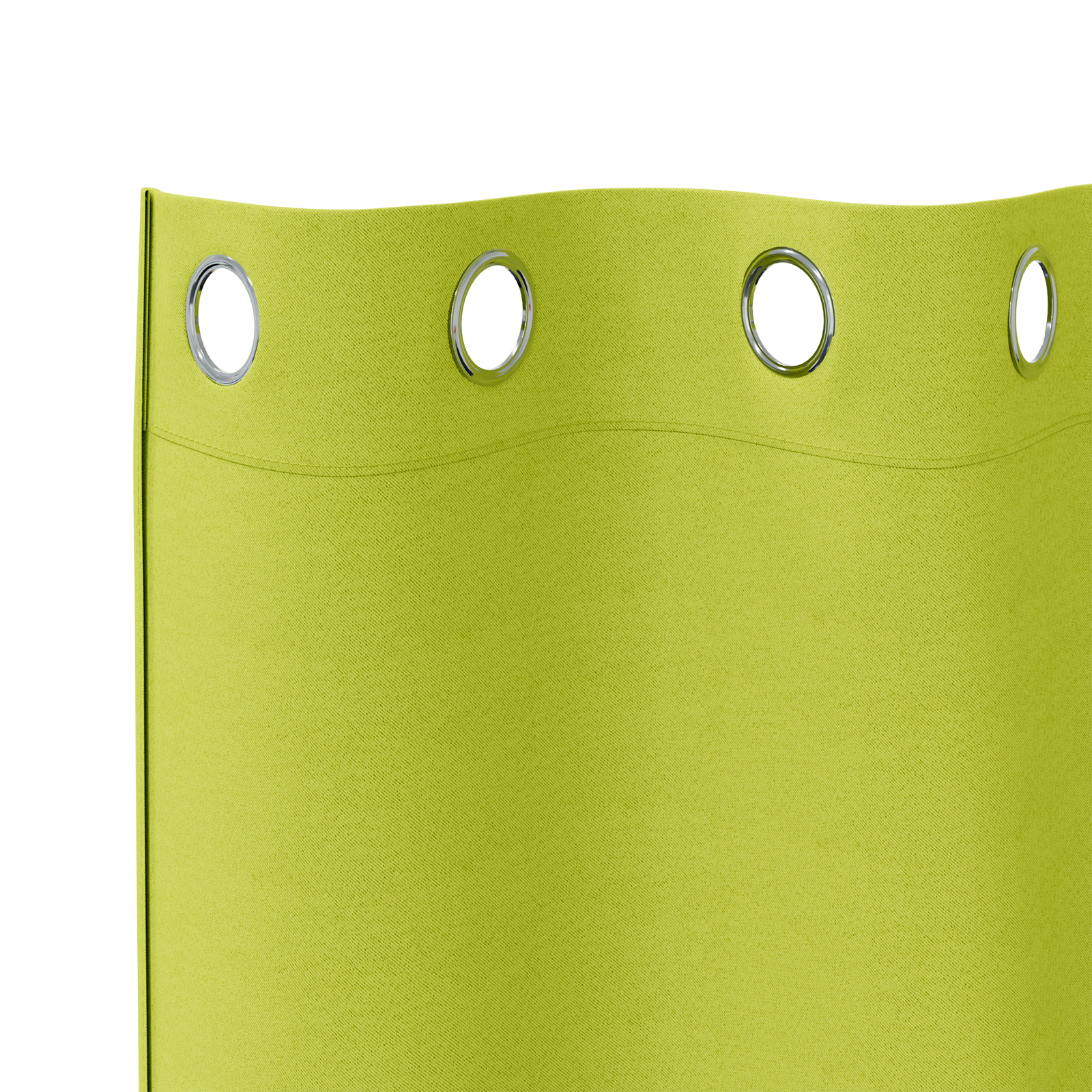 Zwart-out Gordijnen met Ringen 2 pcs Groen 225 x 140 cm
