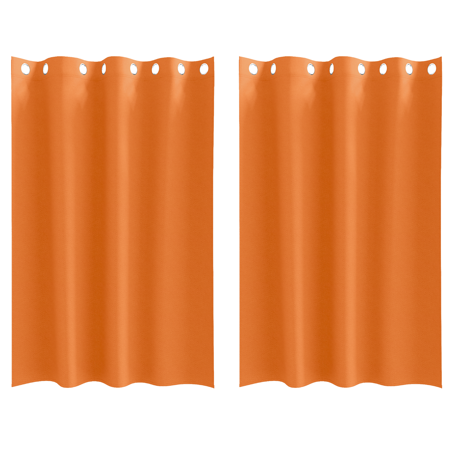 Zwart-out Gordijnen met Ringen 2 pcs Feloranje 175 x 140 cm image 2
