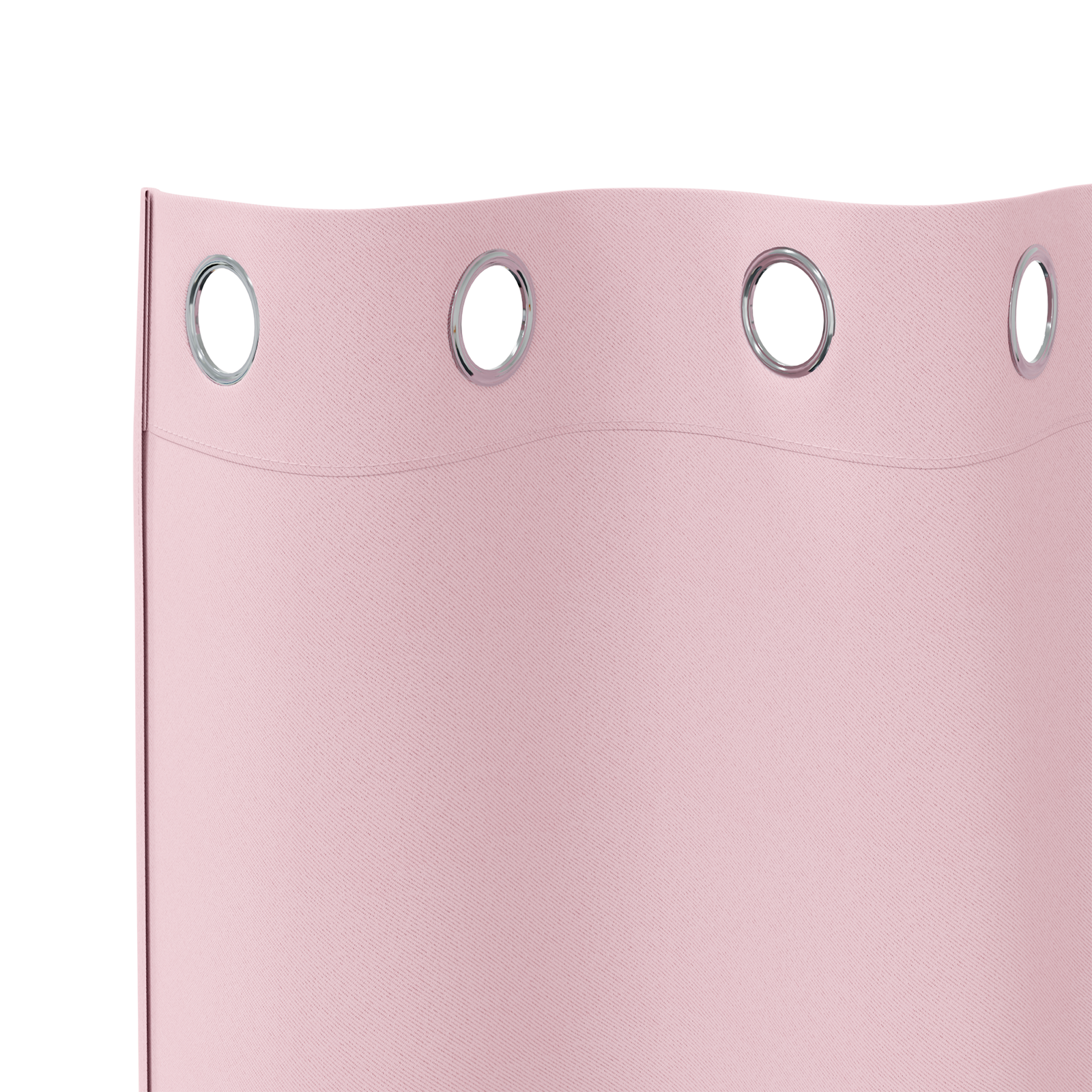 Zwart-out Gordijnen met Ringen 2 pcs Babyroze 225 x 140 cm