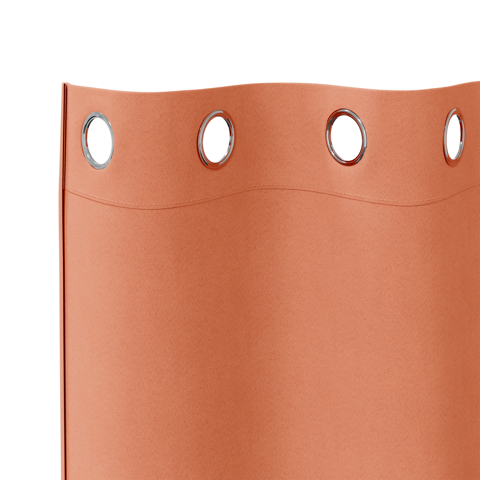 Zwart-out Gordijnen met Ringen 2 pcs Terracotta 140 x 140 cm image 4