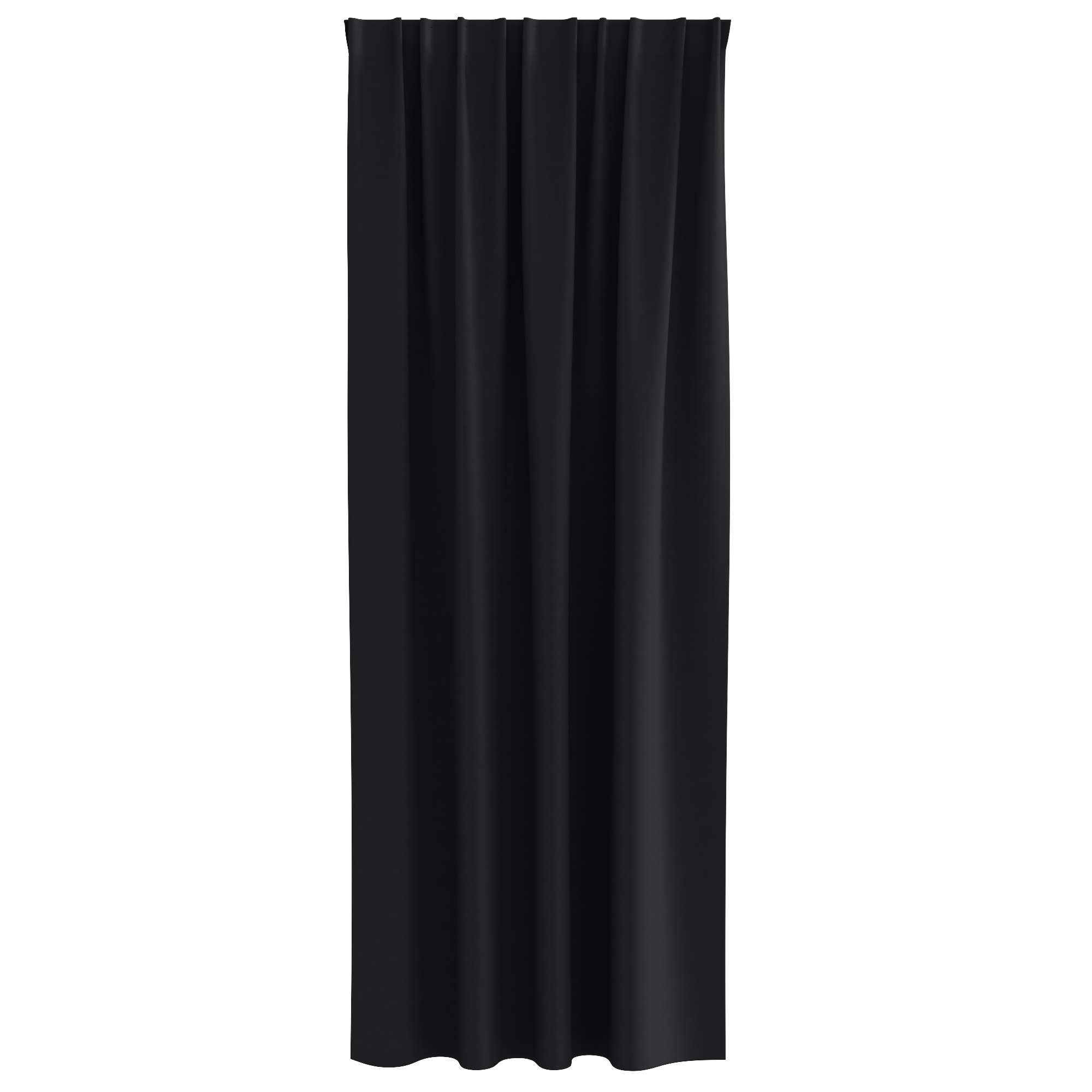 Gordijnen met gordijnen 2 pcs Zwart 260 x 140 cm Polyester image 3