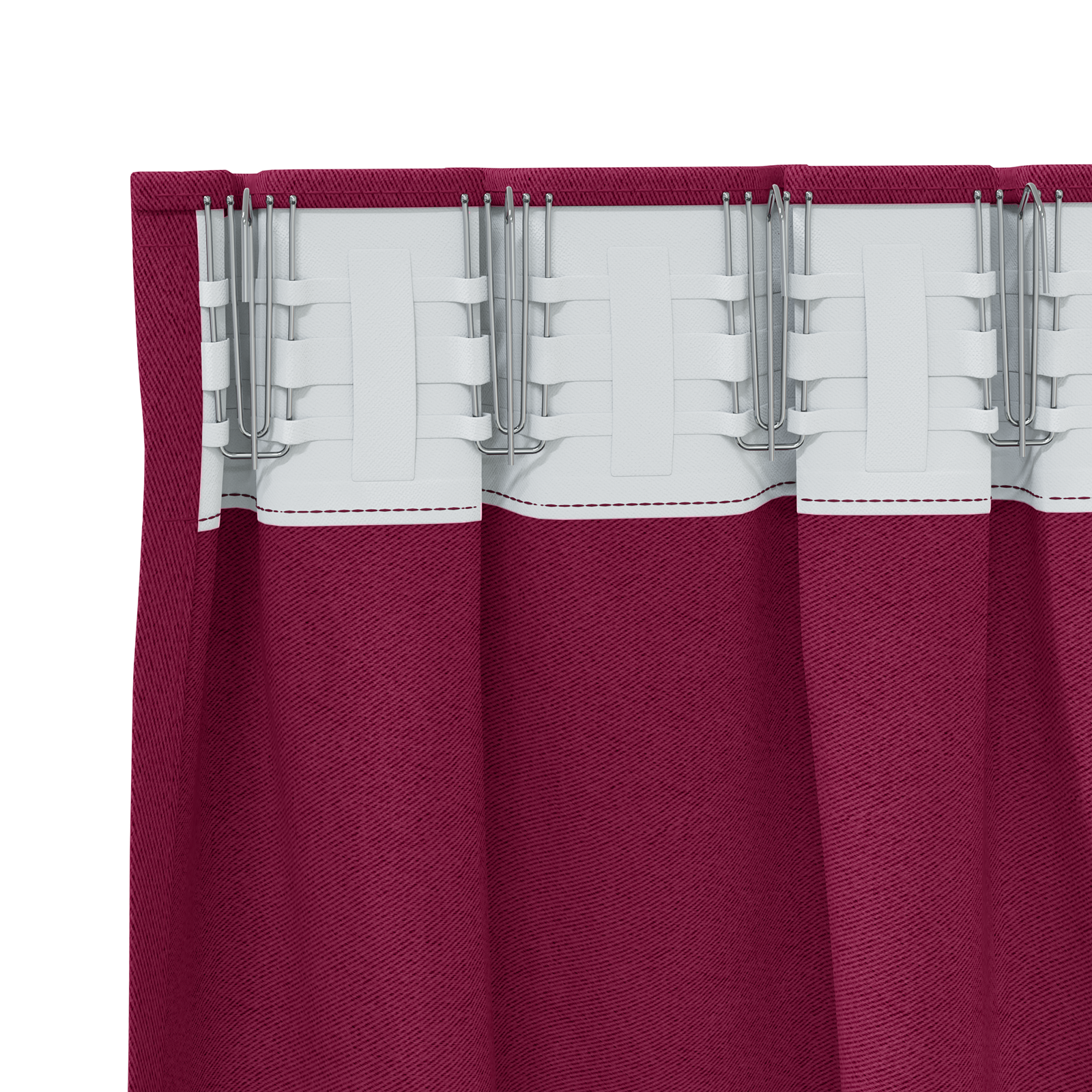 Zwart-out Gordijnen met Ringen 2 pcs Wijnrood 225 x 140 cm