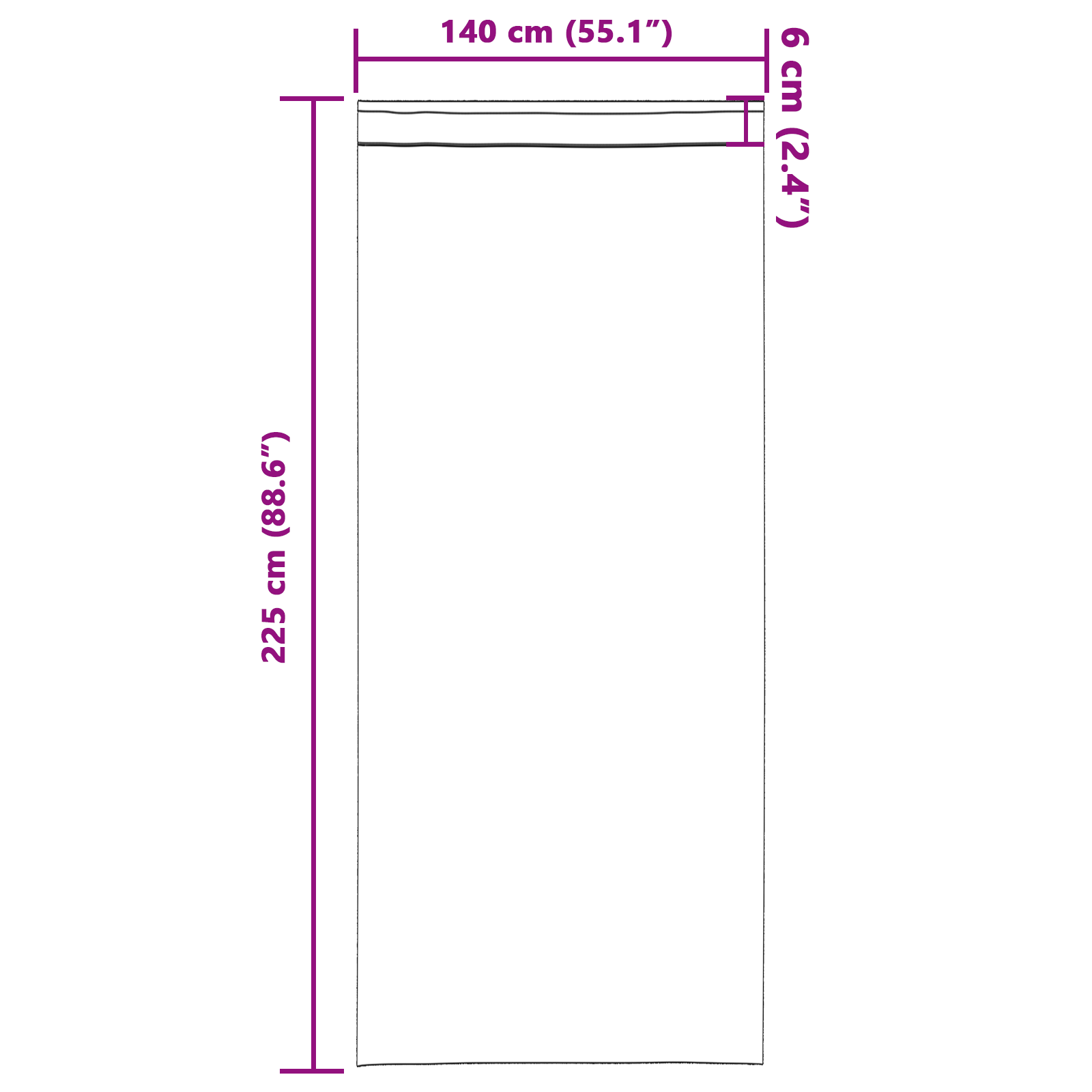 Zwart-out Gordijnen met Ringen 2 pcs Wijnrood 225 x 140 cm