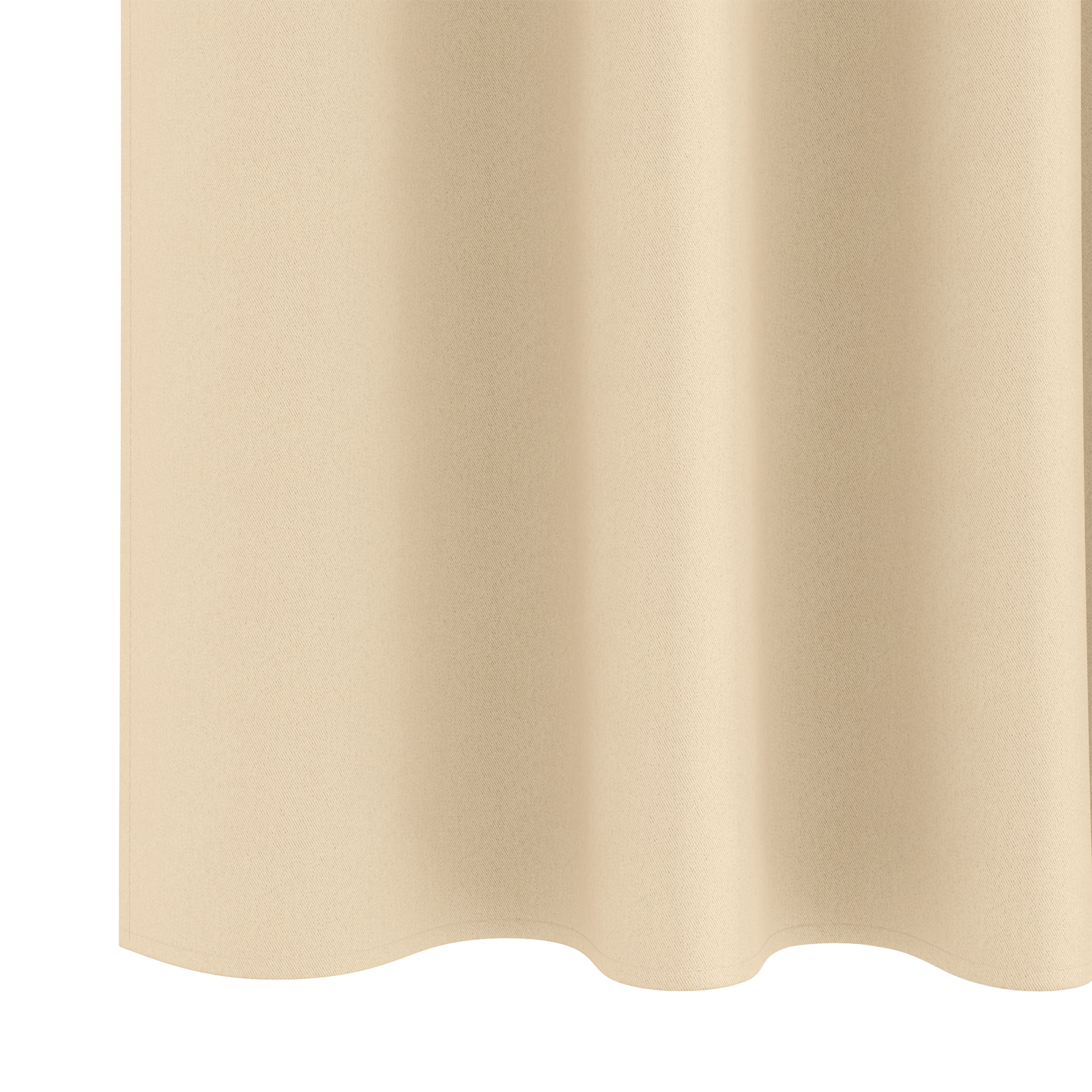 Zwart-out Gordijnen met Ringen 2 pcs Crème 260 x 140 cm