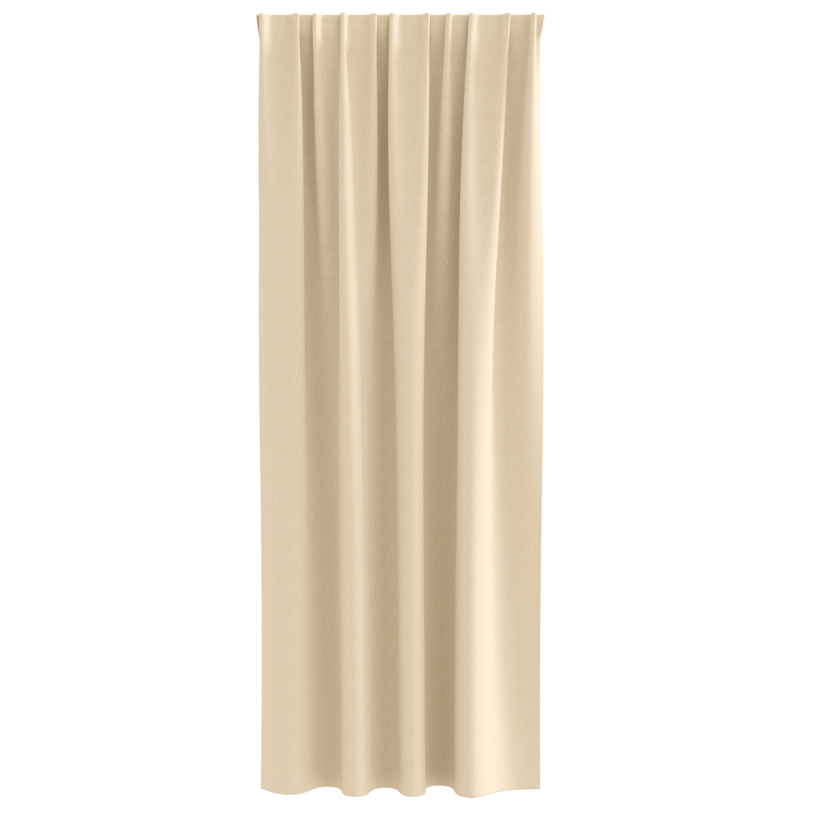 Zwart-out Gordijnen met Ringen 2 pcs Crème 260 x 140 cm