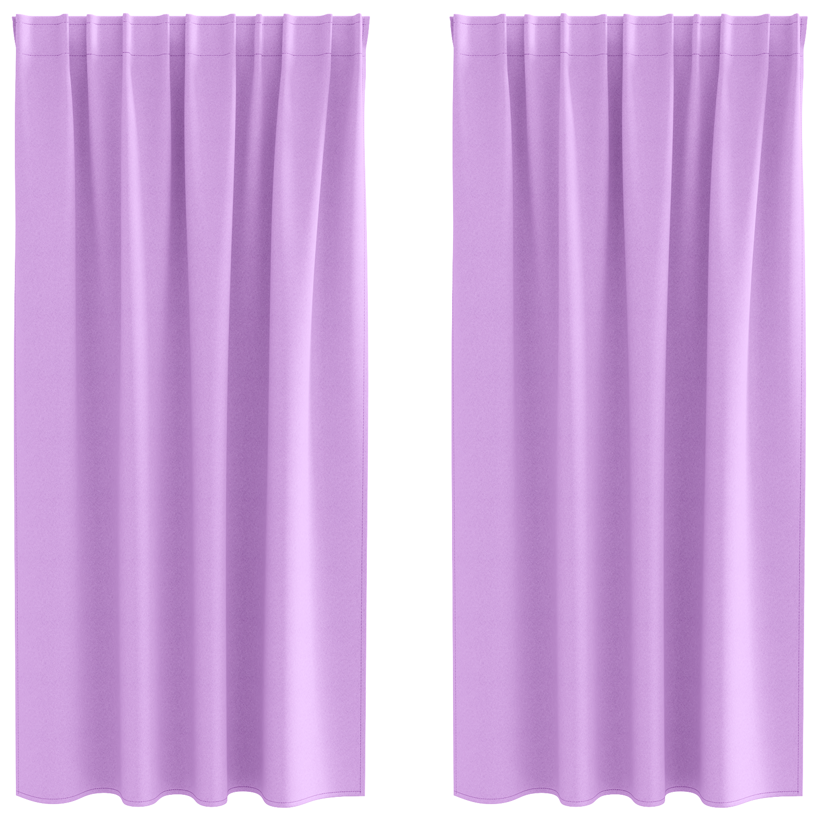 Zwart-out Gordijnen met Ringen 2 pcs Paars 175 x 140 cm