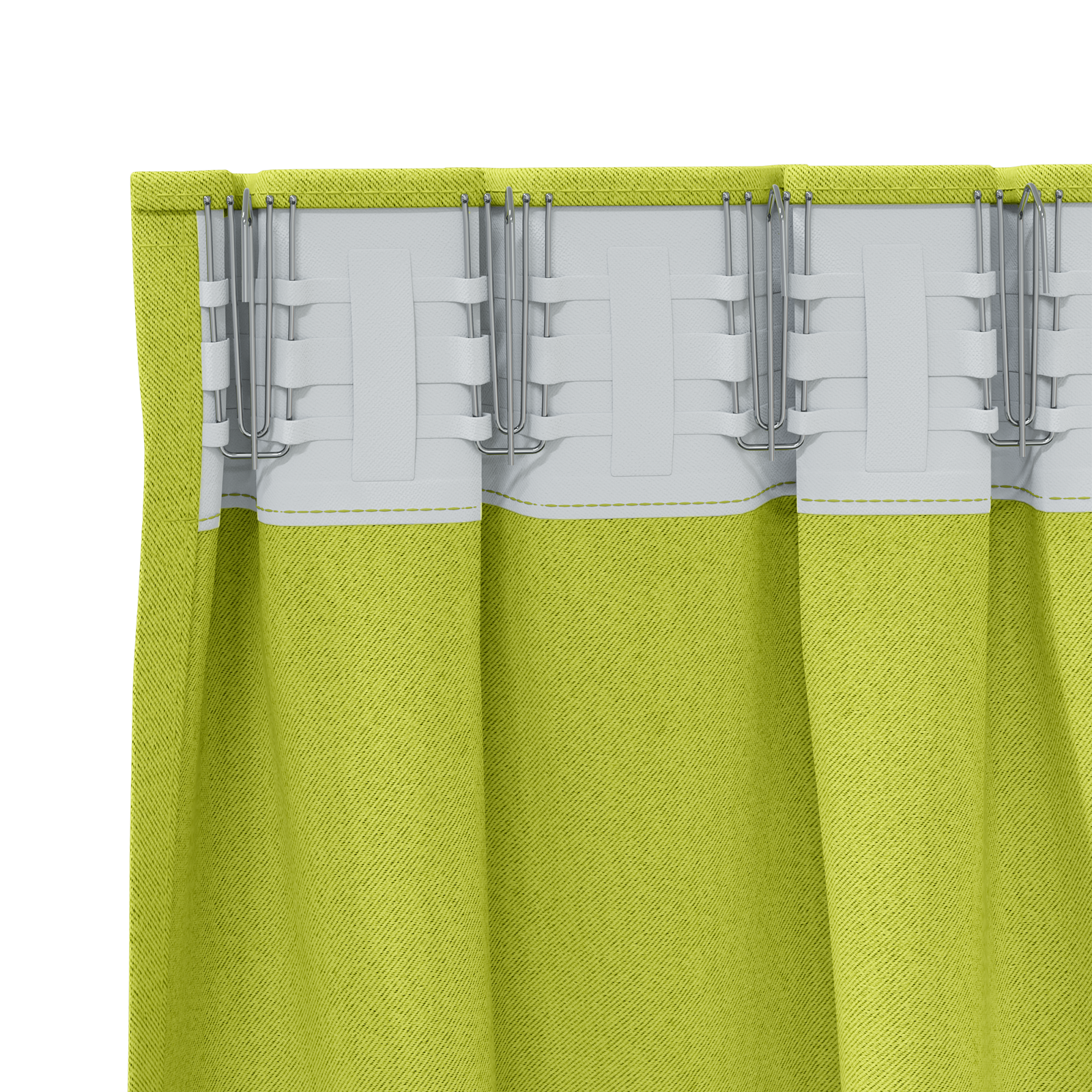 Zwart-out Gordijnen met Ringen 2 pcs Groen 225 x 140 cm