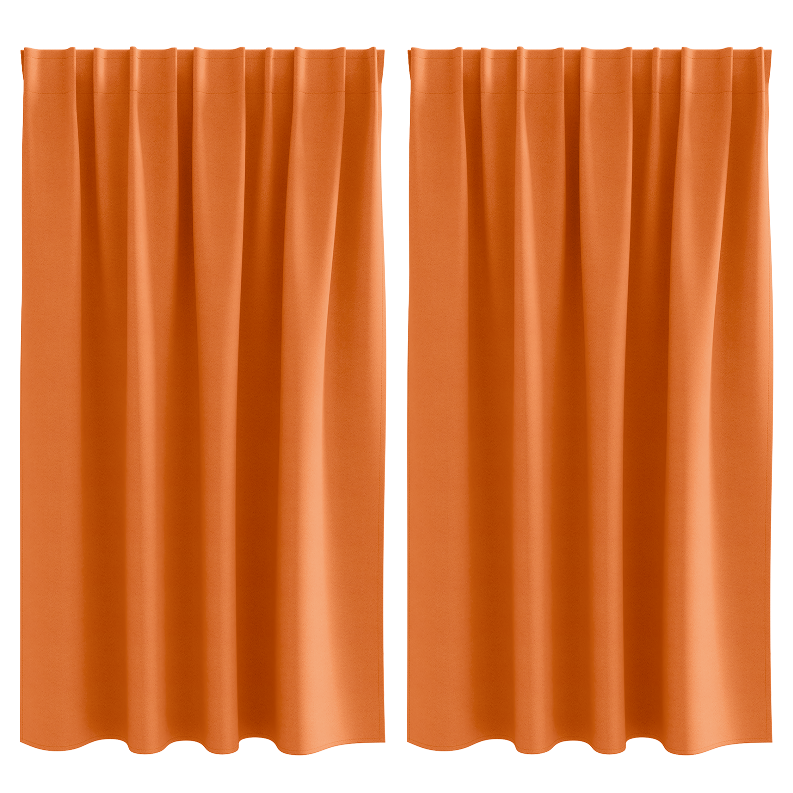 Gordijnen met gordijnen 2 pcs Feloranje 140 x 140 cm Polyester image 2
