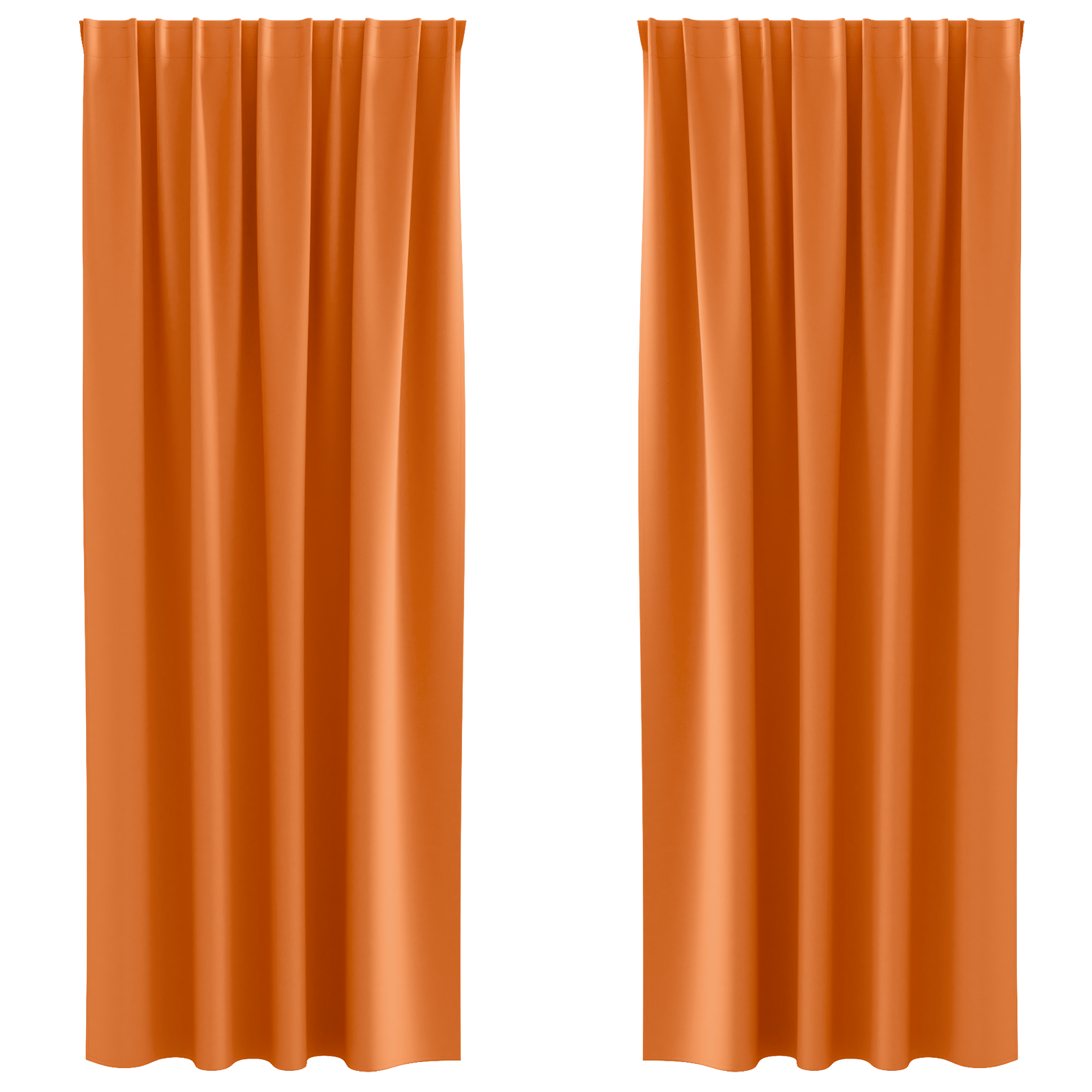 Gordijnen met gordijnen 2 pcs Feloranje 245 x 140 cm Polyester image 2