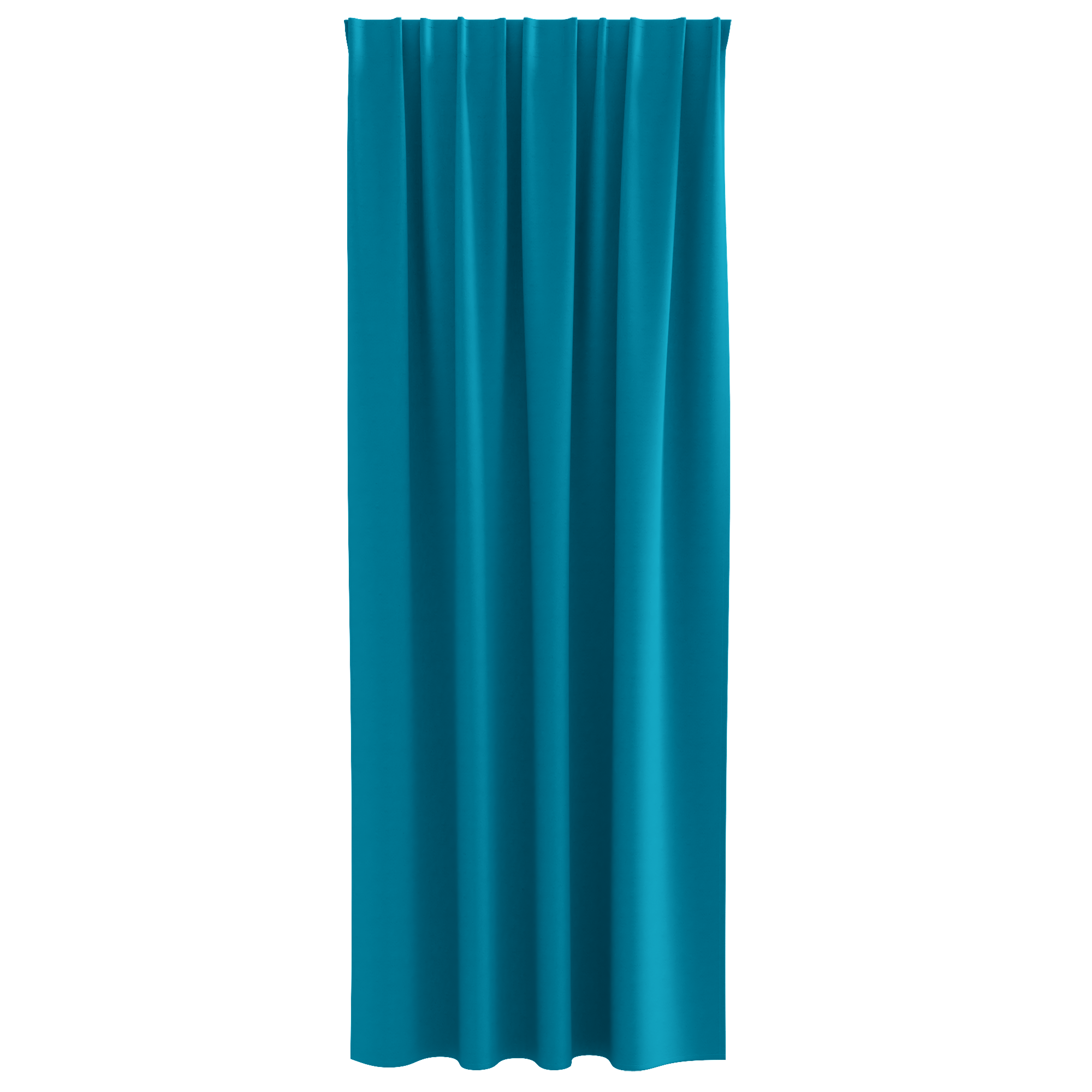 Zwart-out Gordijnen met Ringen 2 pcs Turquoise 225 x 140 cm