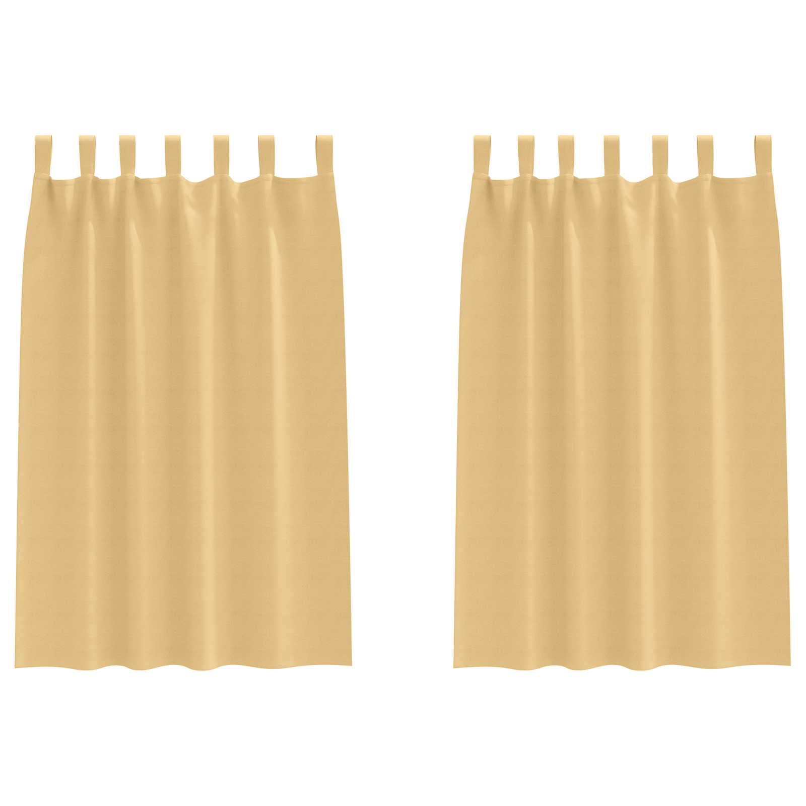 Zwart-out Gordijnen met Ringen 2 pcs Beige 175 x 140 cm image 2